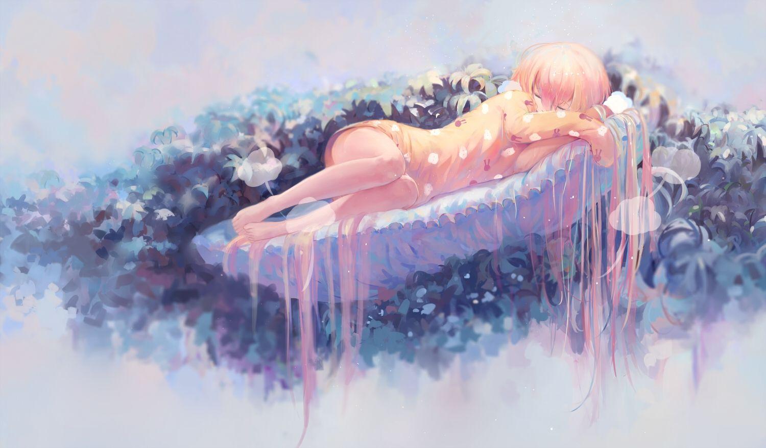 Download 1500x877 Mahou Shoujo Ikusei Keikaku, Sanjou Nemu, Sleeping