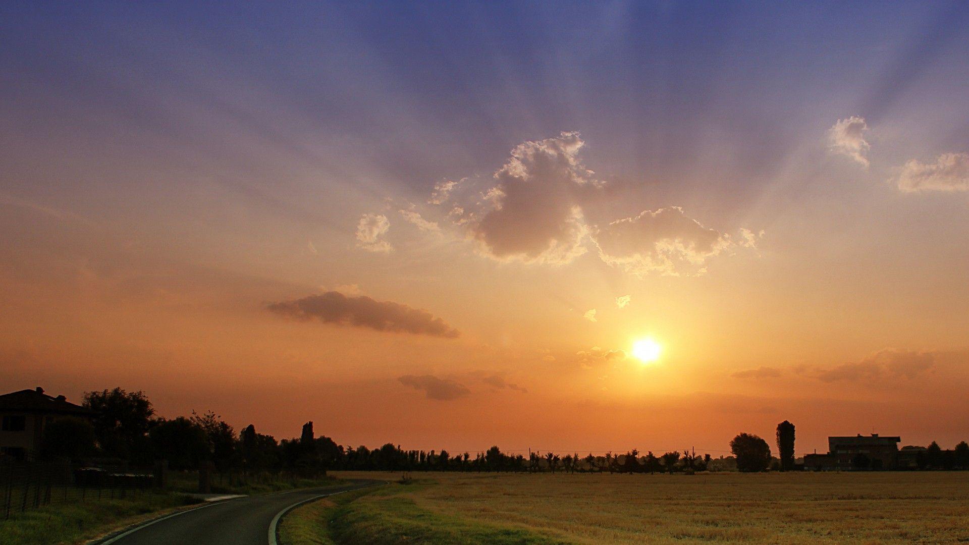 sunset, Linux, rossi, Andrea, Lubuntu wallpaper