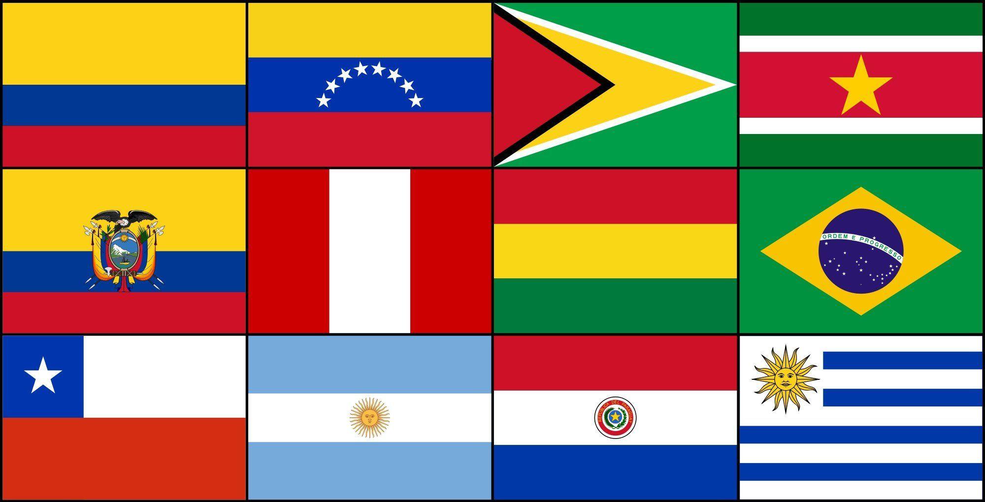 2000px Flag Of The Union Of South American Nations_svg Wallpaper
