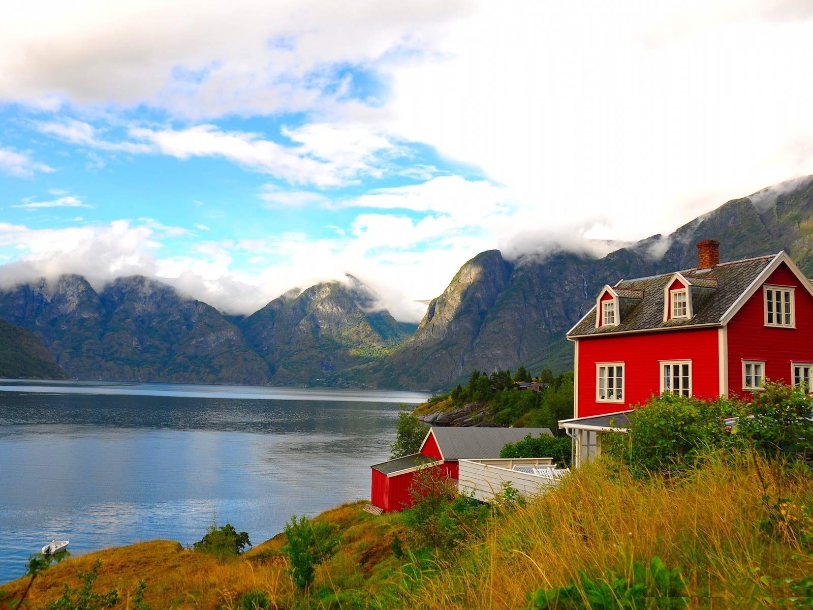 1600x1200px Lake House Wallpaper