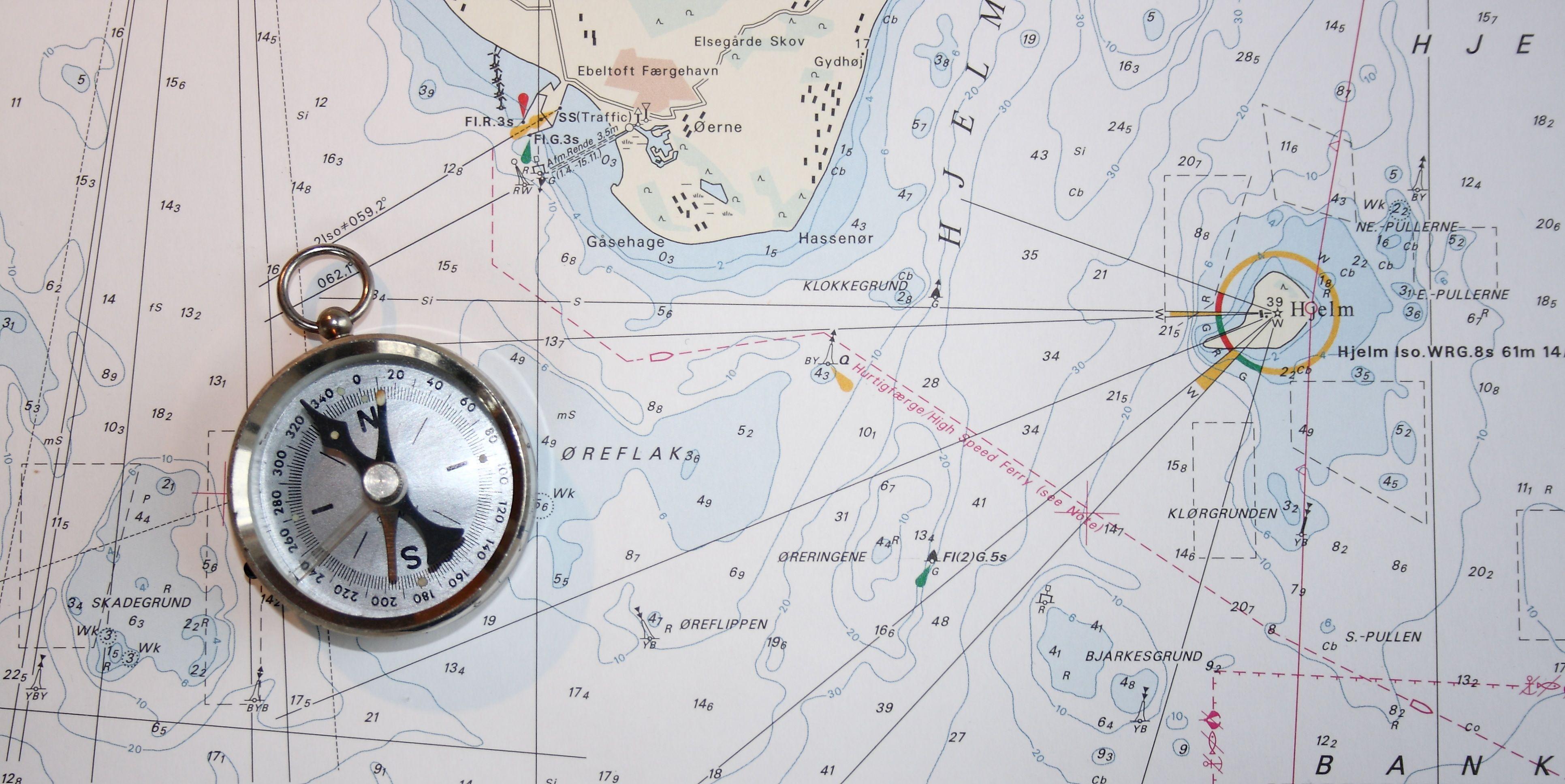Navigation chart and compass HD Wallpaper. Background Image