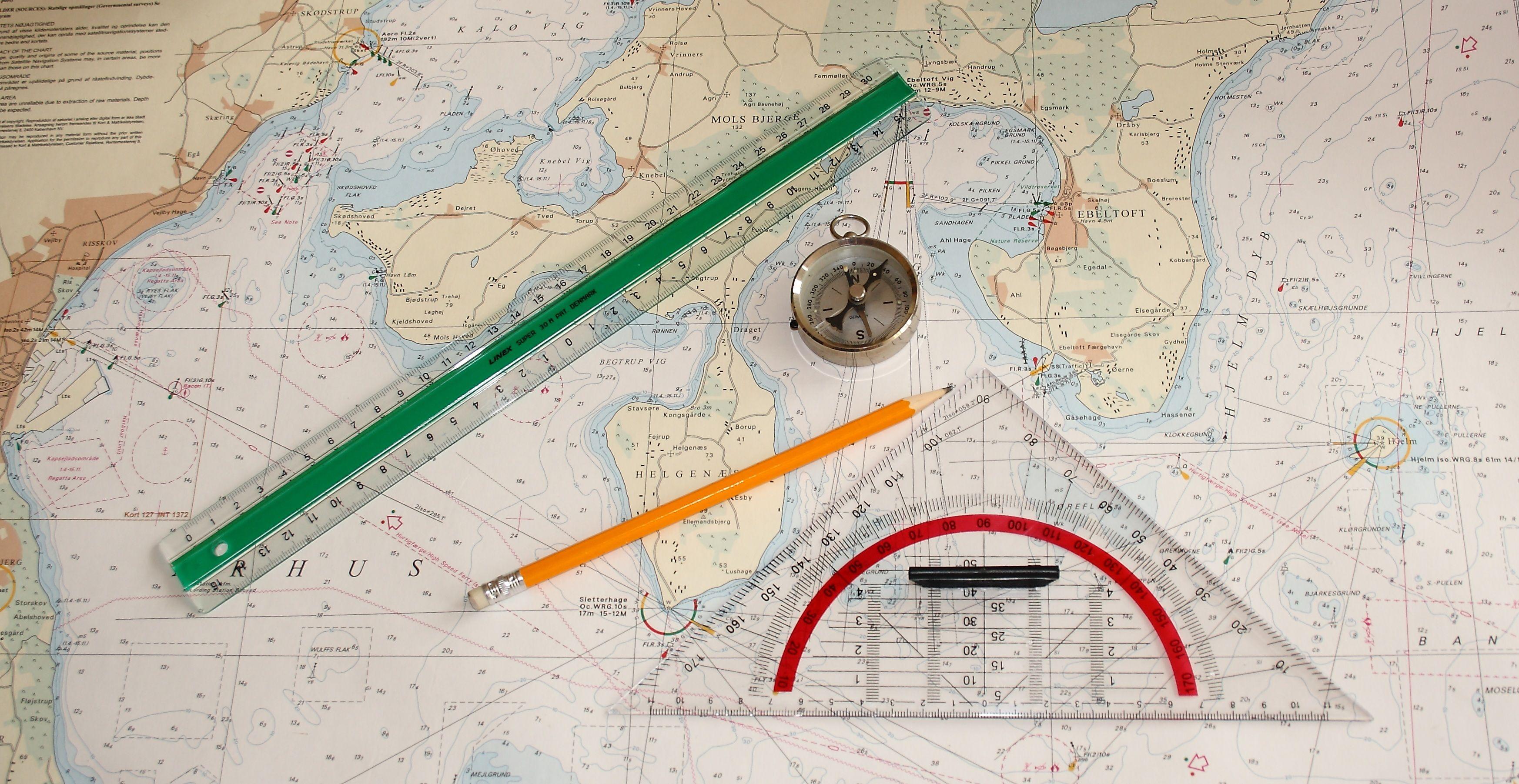 Navigation chart and Protractor HD Wallpaper. Background Image