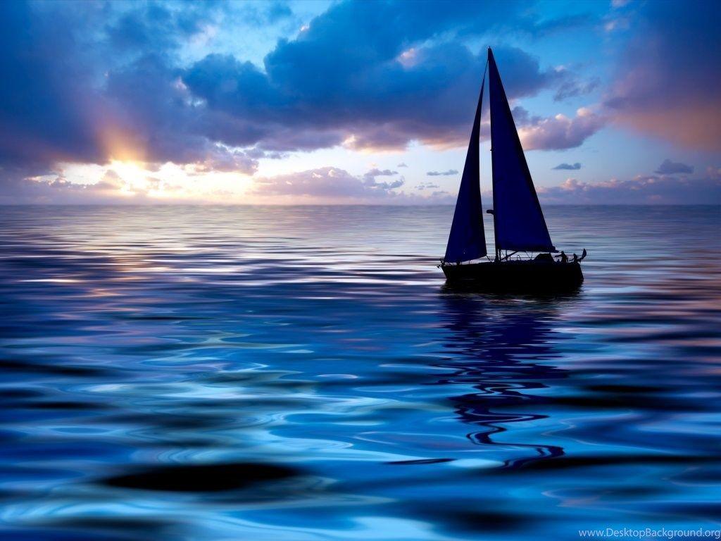 Sailing Boat At Sunset < Other Fun < Miscellaneous < Desktop