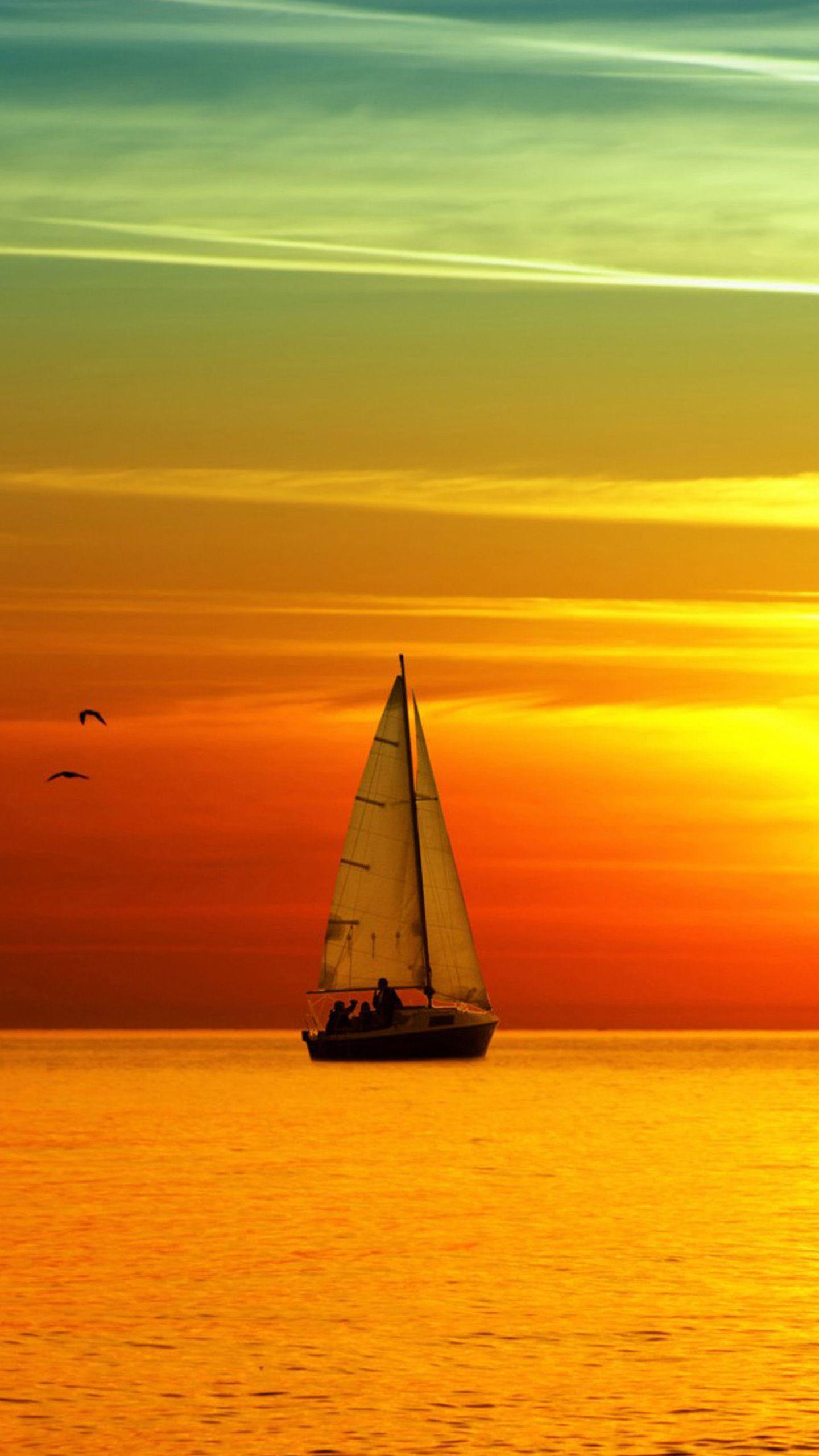 Sunset Sailing 2 Galaxy S6 Wallpaper. Galaxy S6 Wallpaper