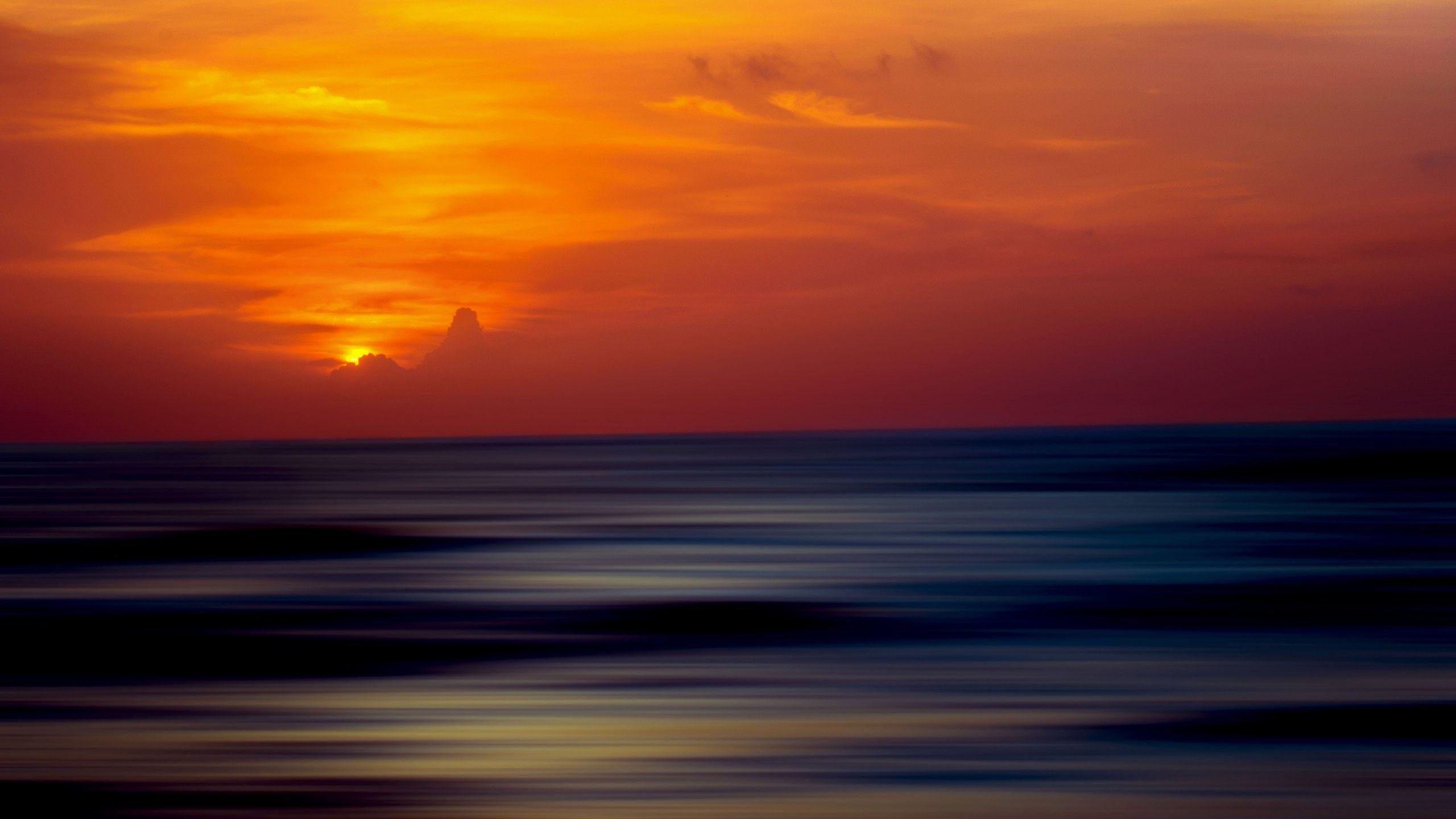 Wallpaper Sunset, Horizon, 5K, Nature