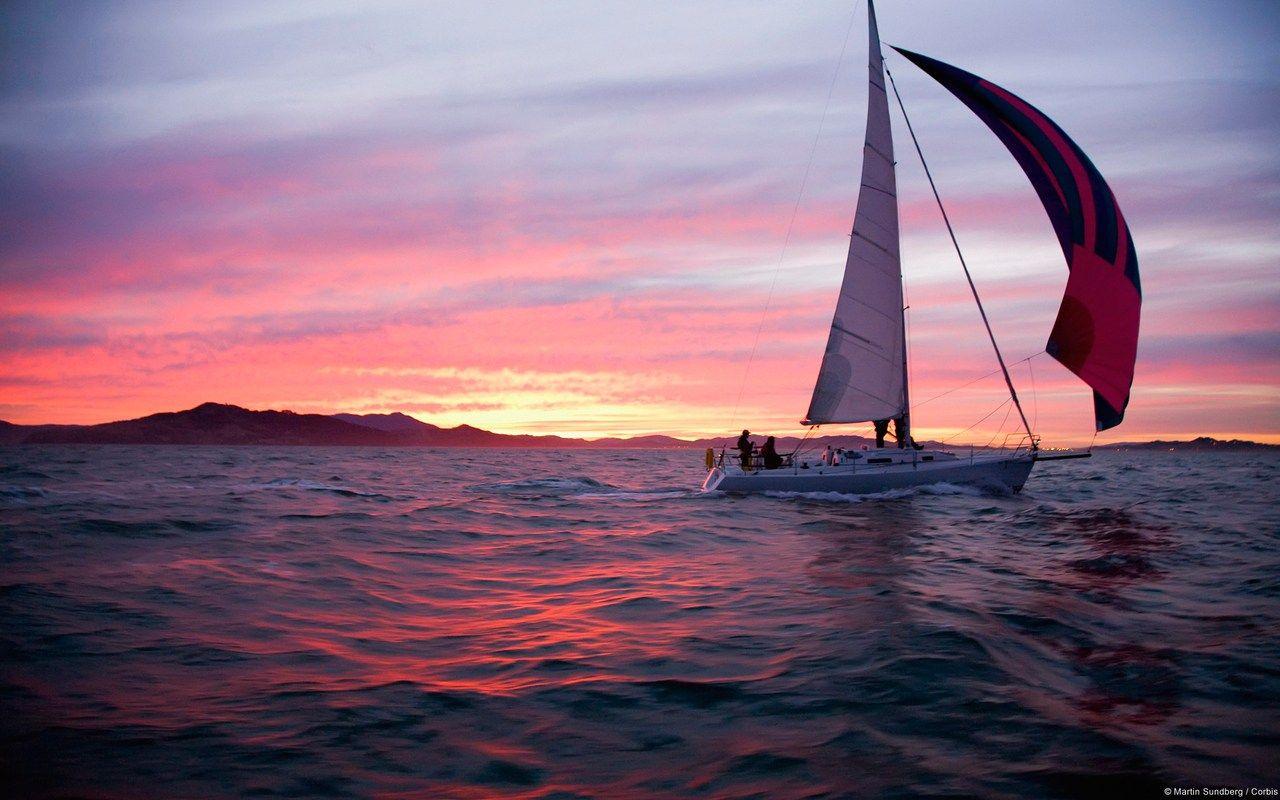 Sunset Sailing Photo