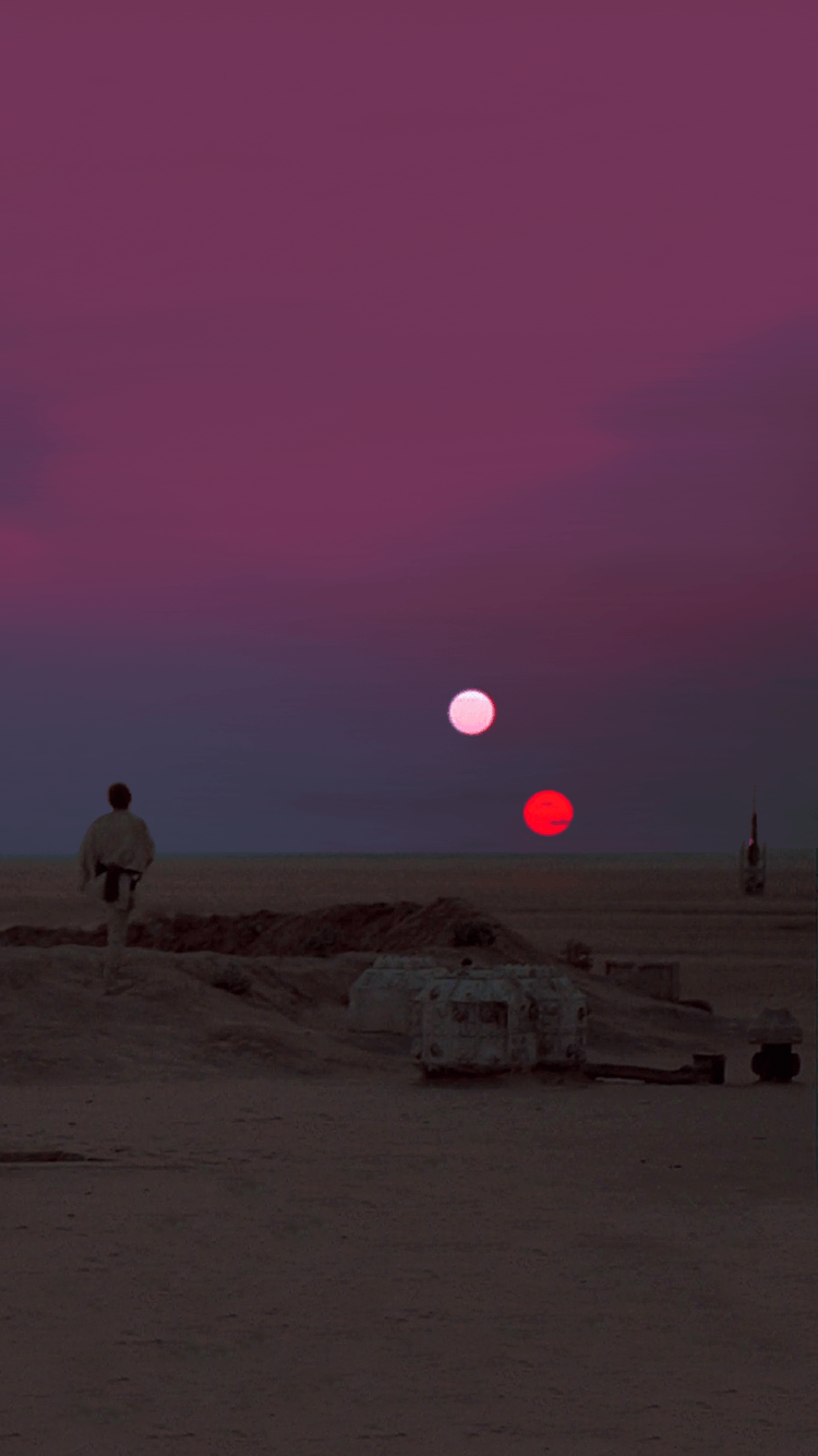 Star Wars Binary Sunset iPhone 6 Wallpaper (750x1334)