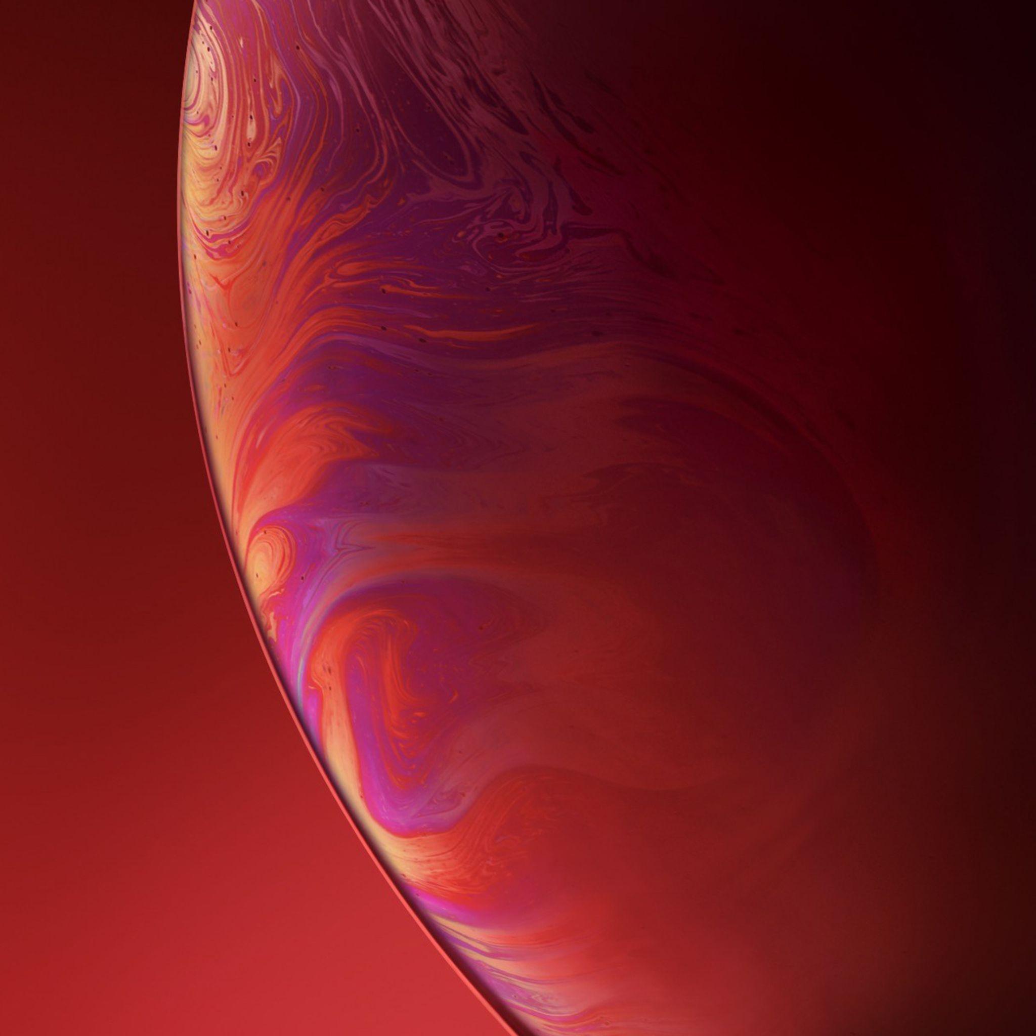 IPhone XR Double Bubble Red iPad Air HD 4k Wallpaper