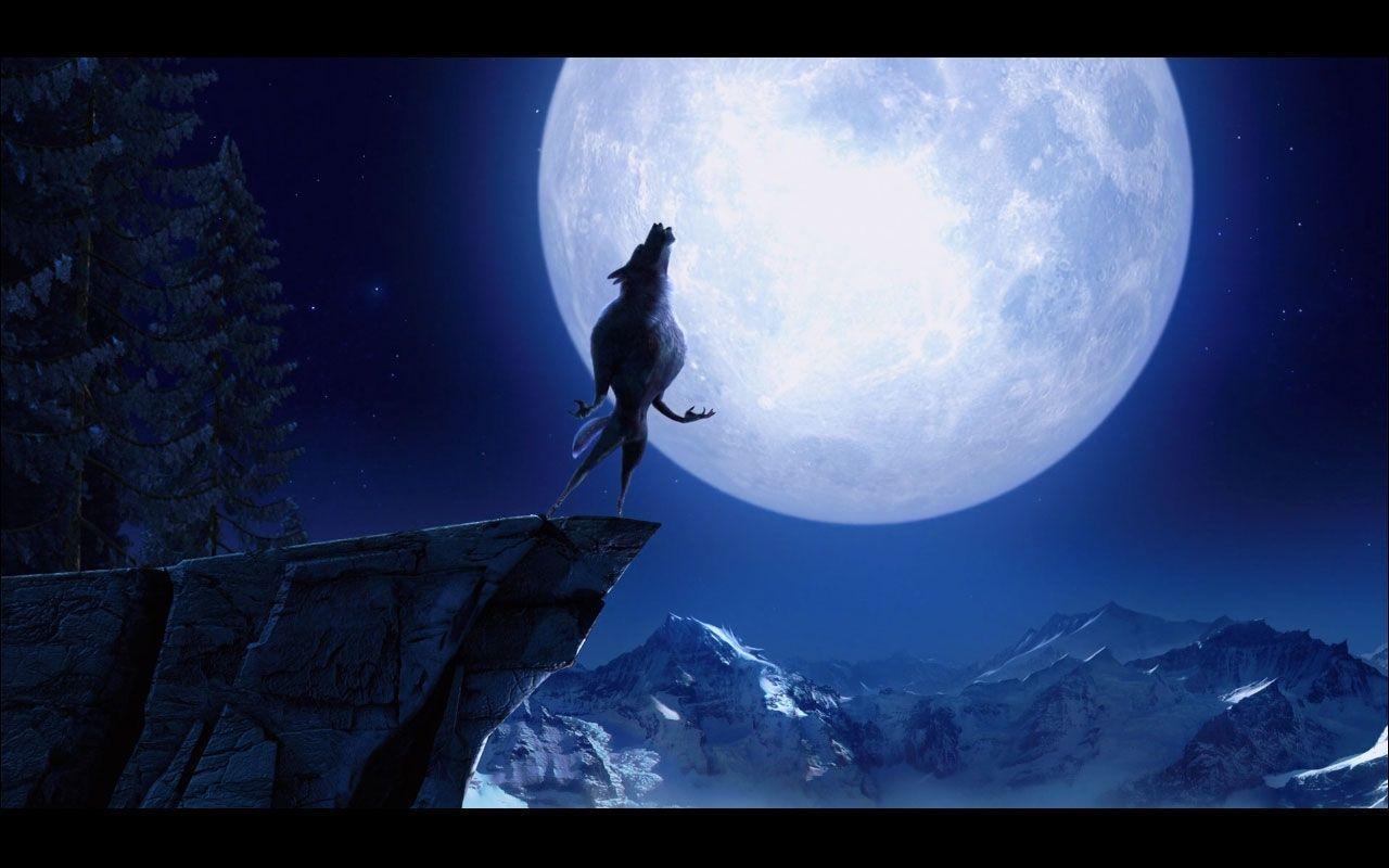 Wolf Howling At The Moon Wallpaper. Tattoo ideas