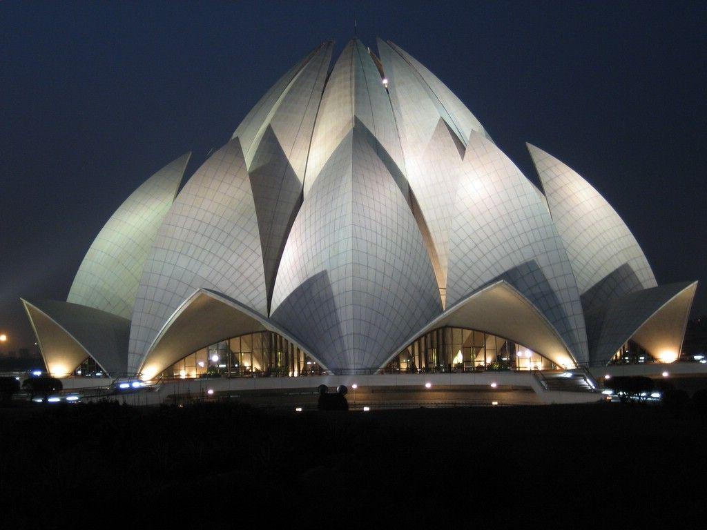 Stunning Floral Inspired Religious Building The Lotus Temple In New