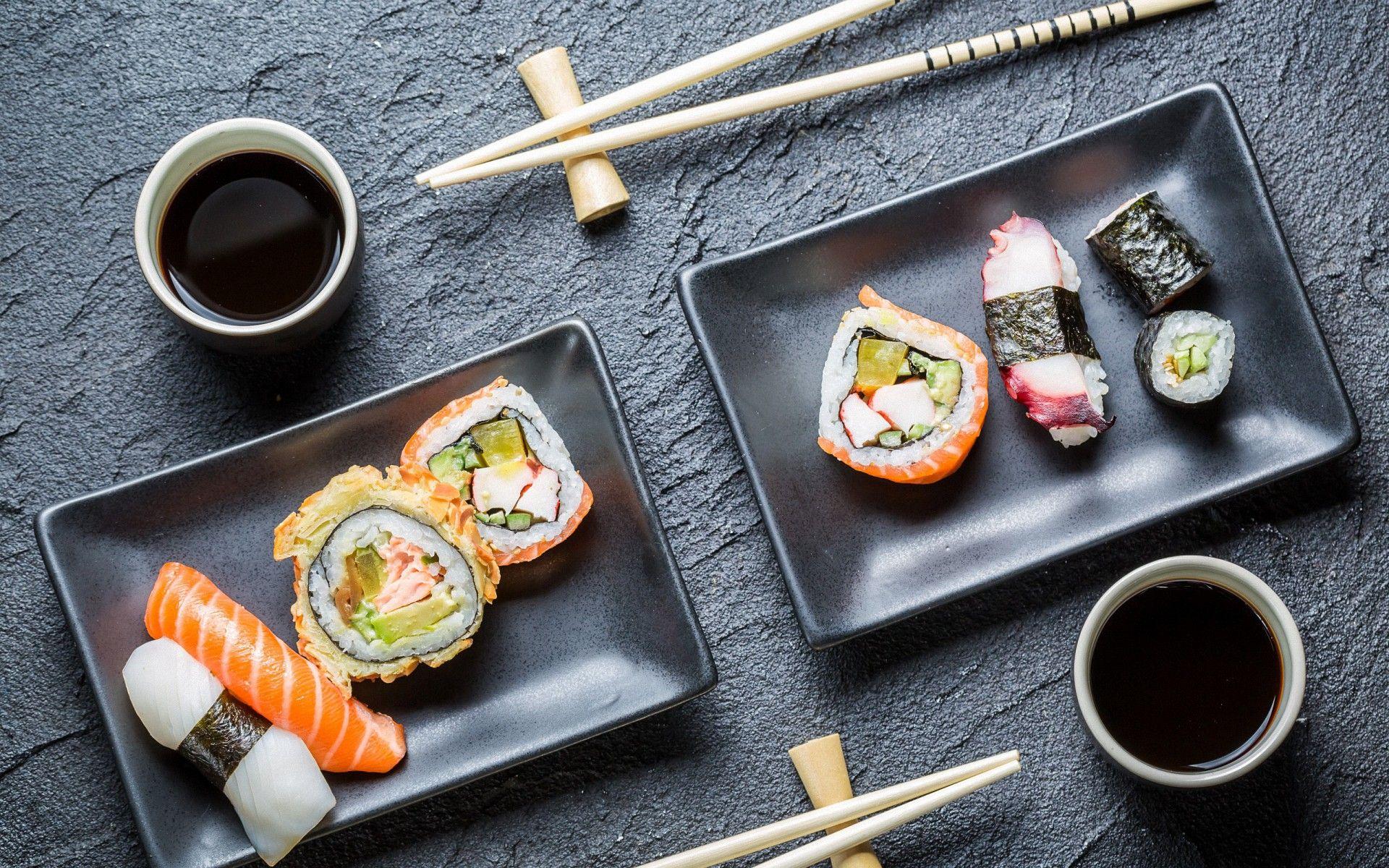 Sushi Japanese Food Widescreen Wallpaper