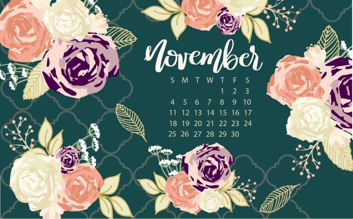 Beautiful November 2018 Calendar Wallpaper. Calendar 2018