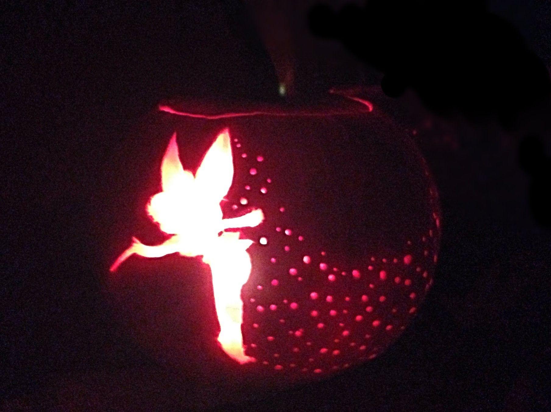 FPPPFZMHM8DDPN1 LARGE Tinkerbell Halloween Pumpkin