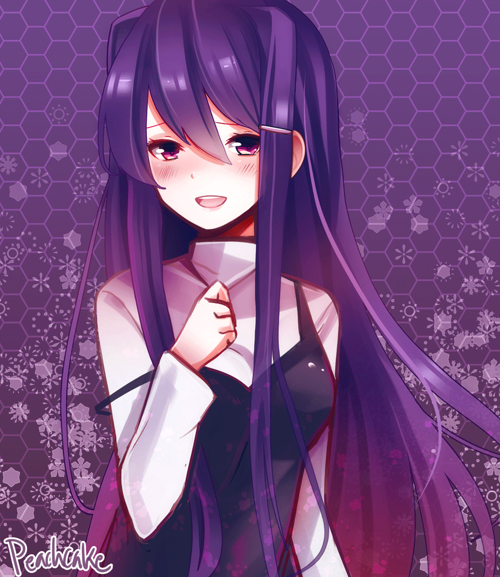 Yuri wallpaper and btw i didnt make this i just made the original picture  bigger to be a wallpaper but i dont know who DID draw it so PM me for credit