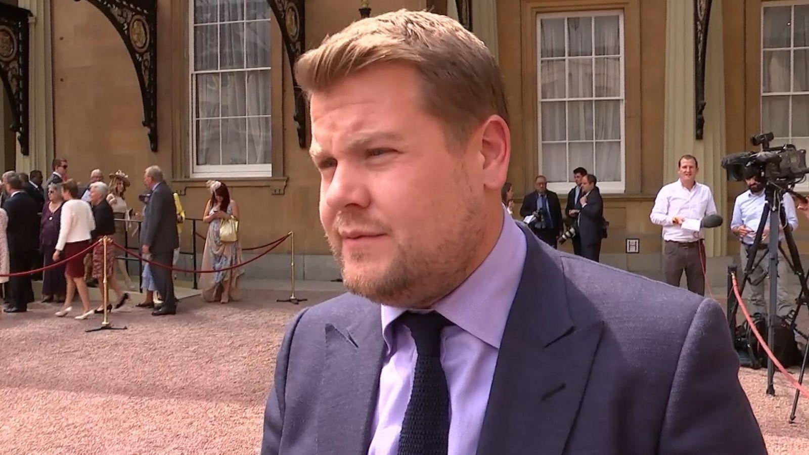 James Corden 'overwhelmed' to receive OBE for services to drama