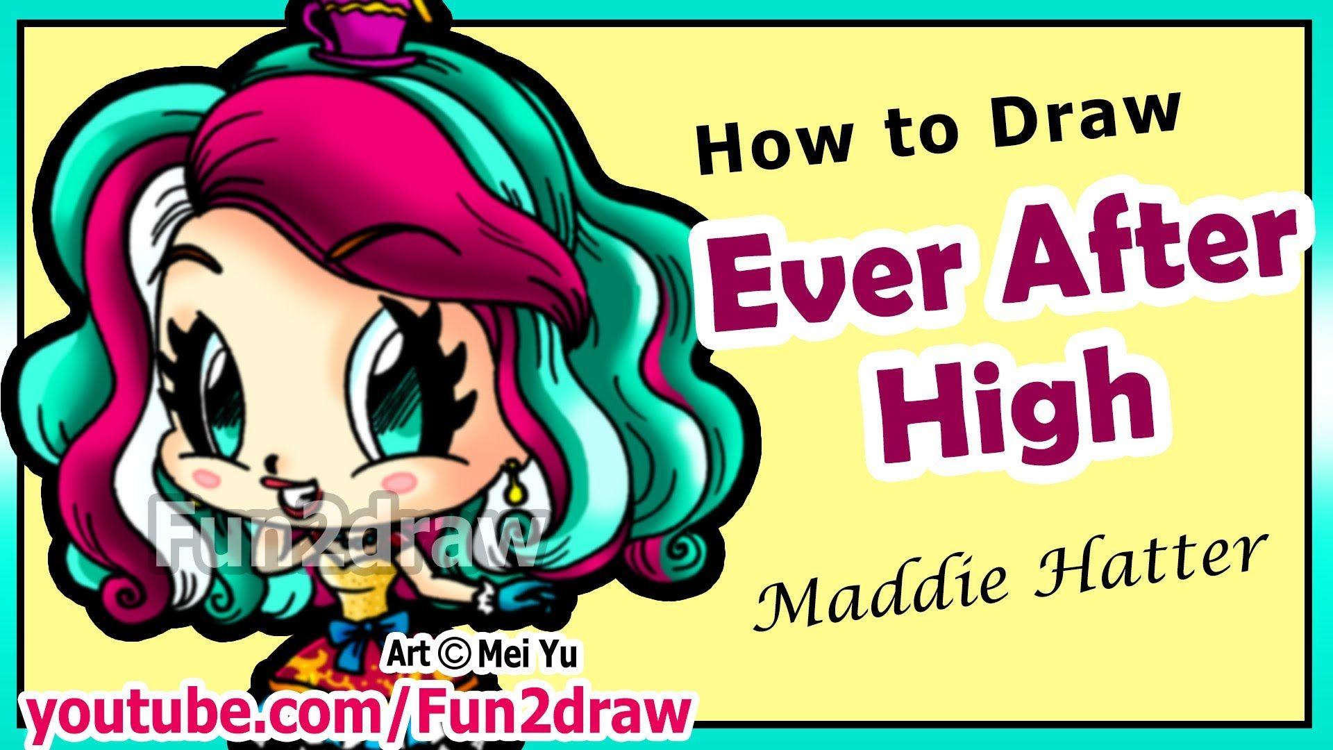 Ever After High Hatter to Draw People