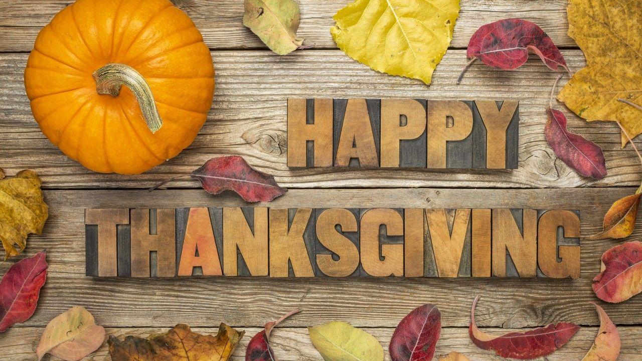 Wallpaper Thanksgiving Day, pumpkin, leaves, 5k, Holidays