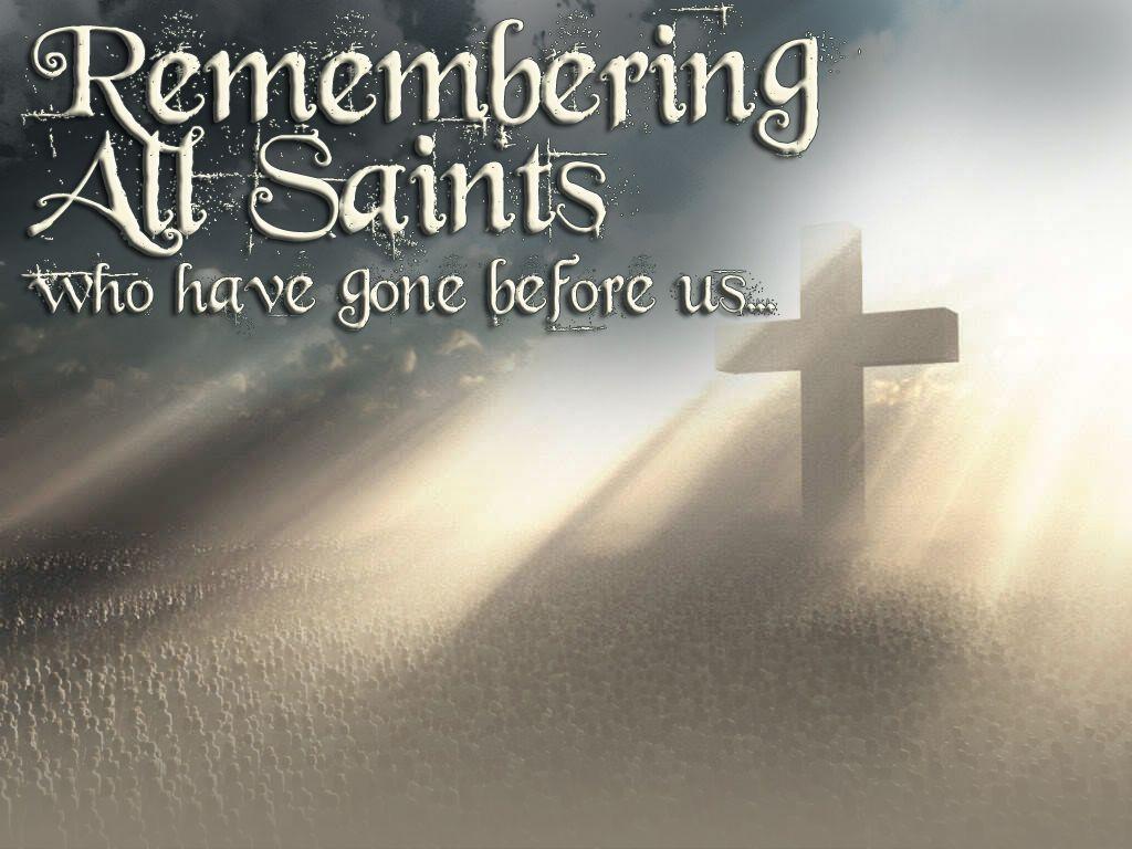 All Saints Day Worship Background. Holiday