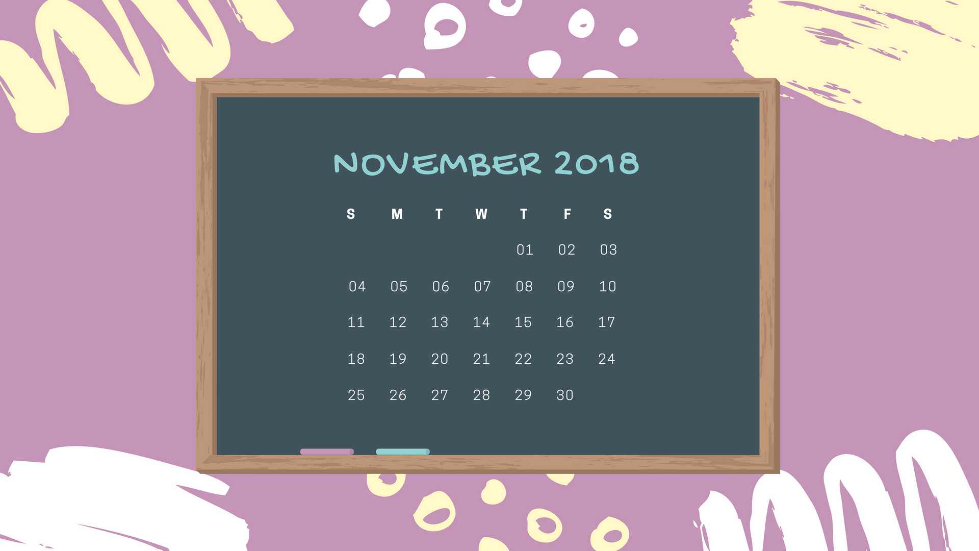 November 2018 Calendar Wallpaper for Desktop Background #calendar