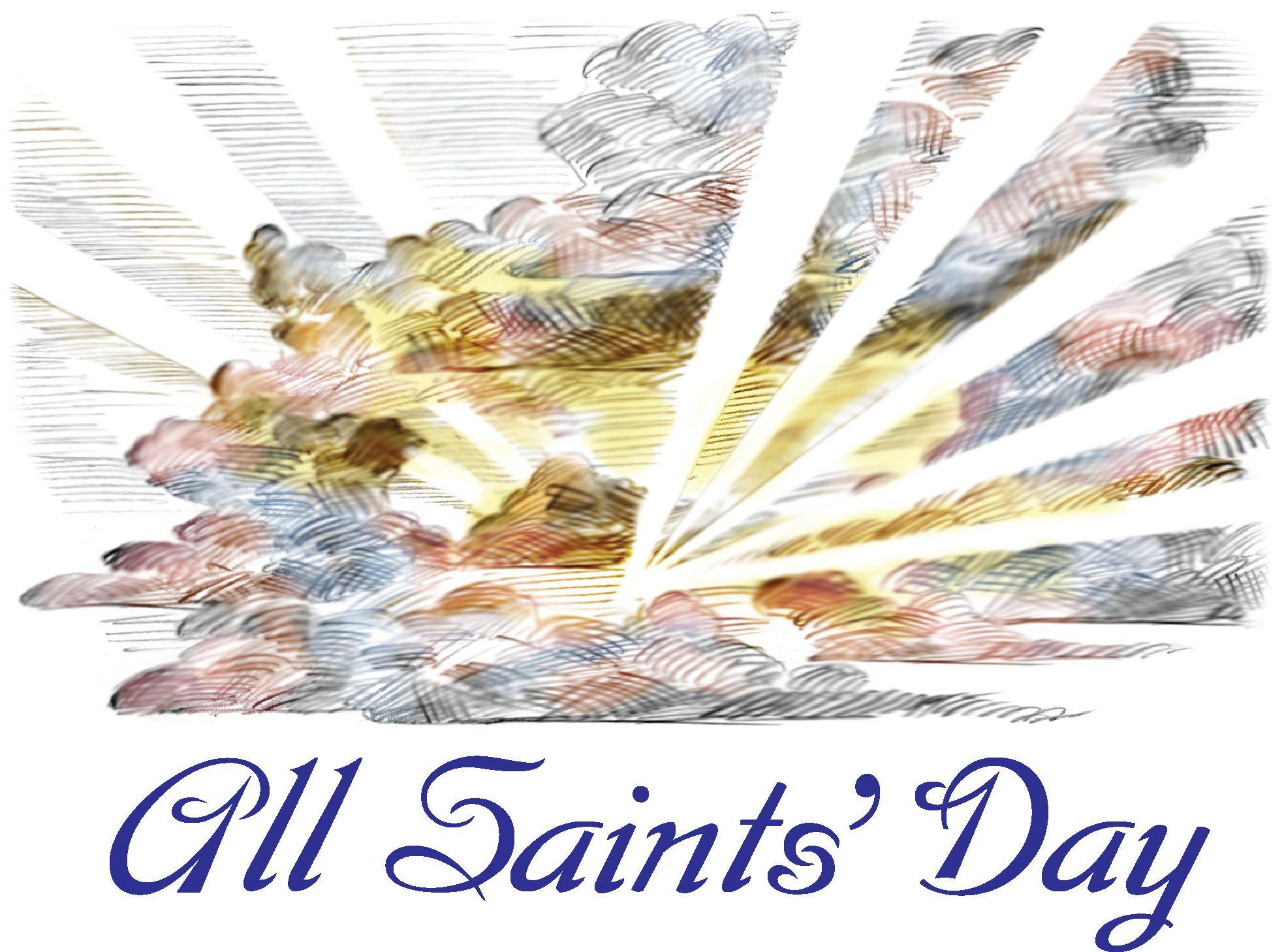 All Saints Day Worship Background. Holiday