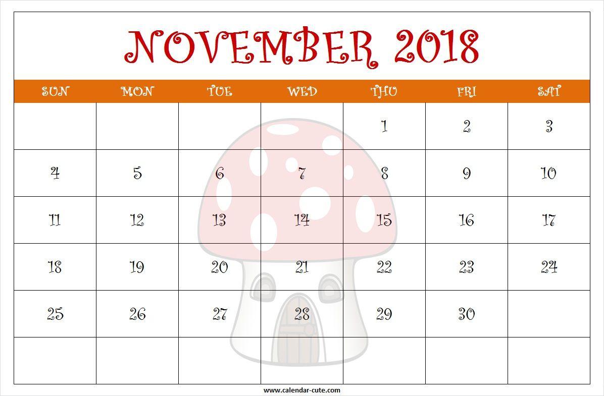 November 2018 Calendar Wallpaper Creative