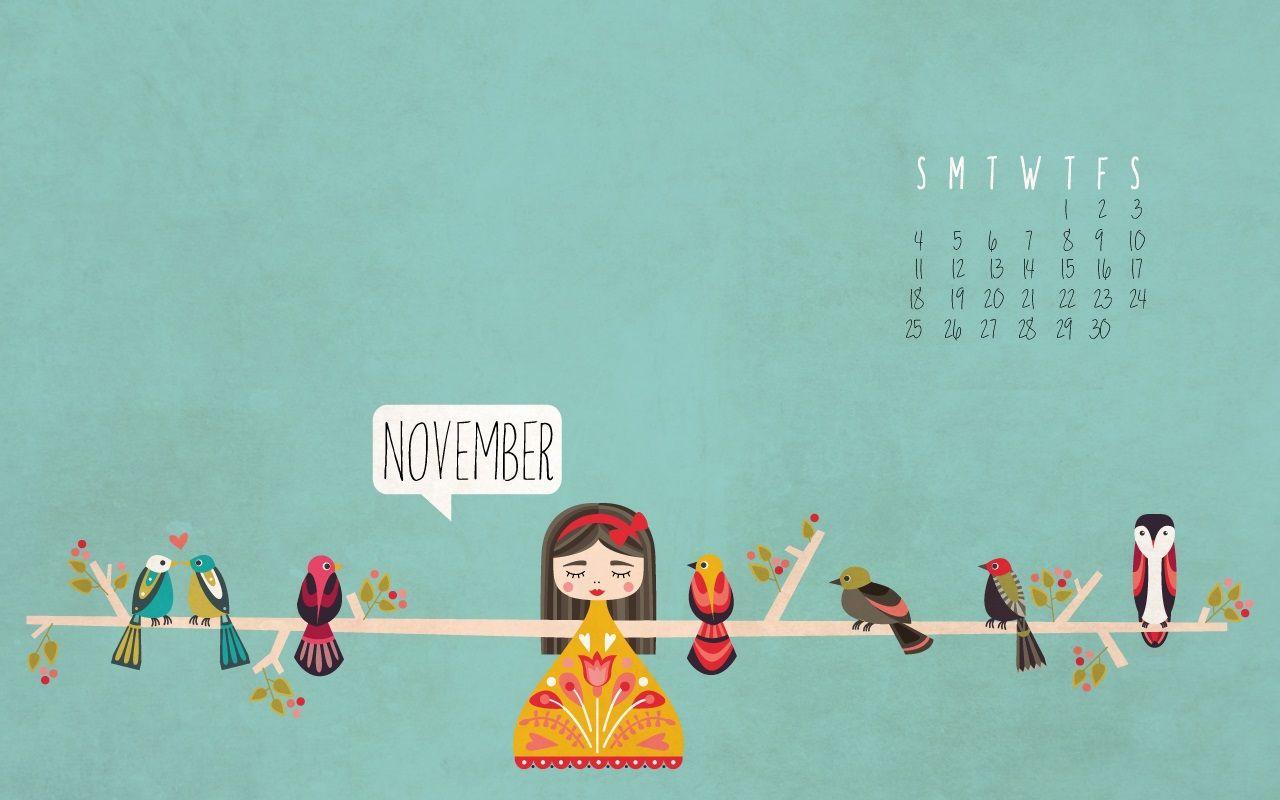 November 2018 Desktop Calendar