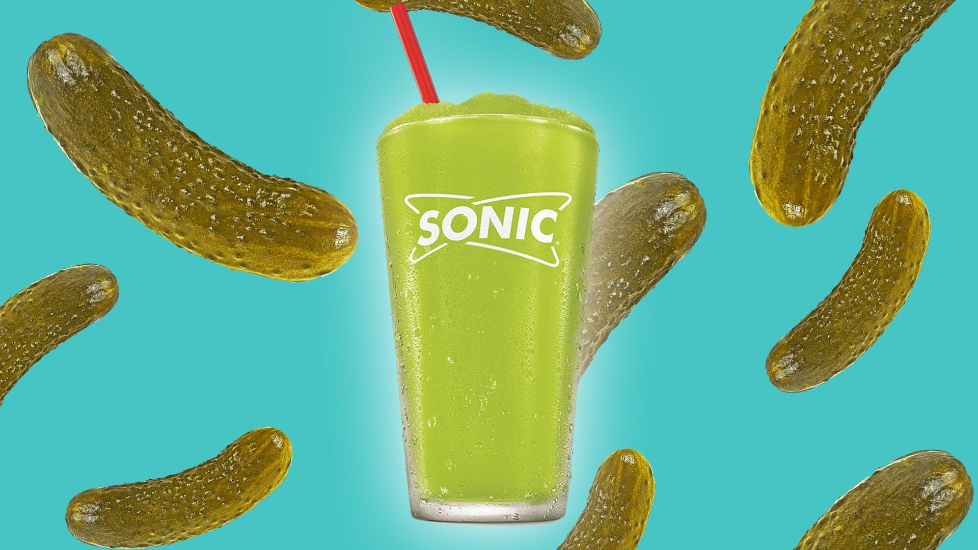 Sonic Drive In Pickle Trend With A New Pickle Juice Slush