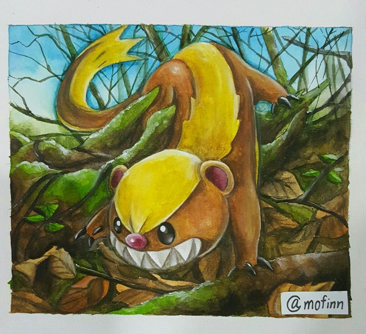 A Yungoos Painting. Pokémon