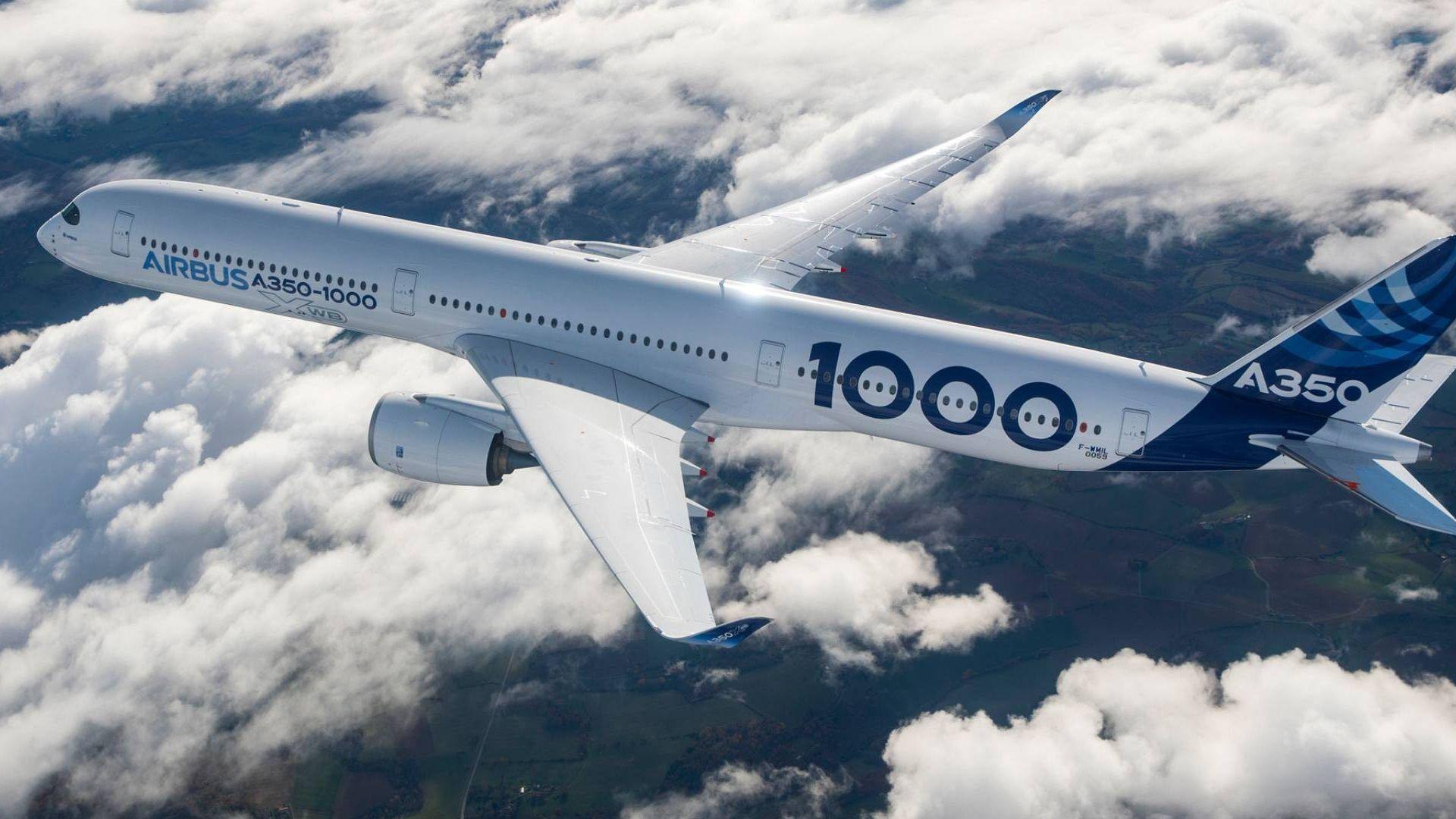 Wallpaper Airbus A350 aircraft 1920x1080 Full HD 2K Picture, Image