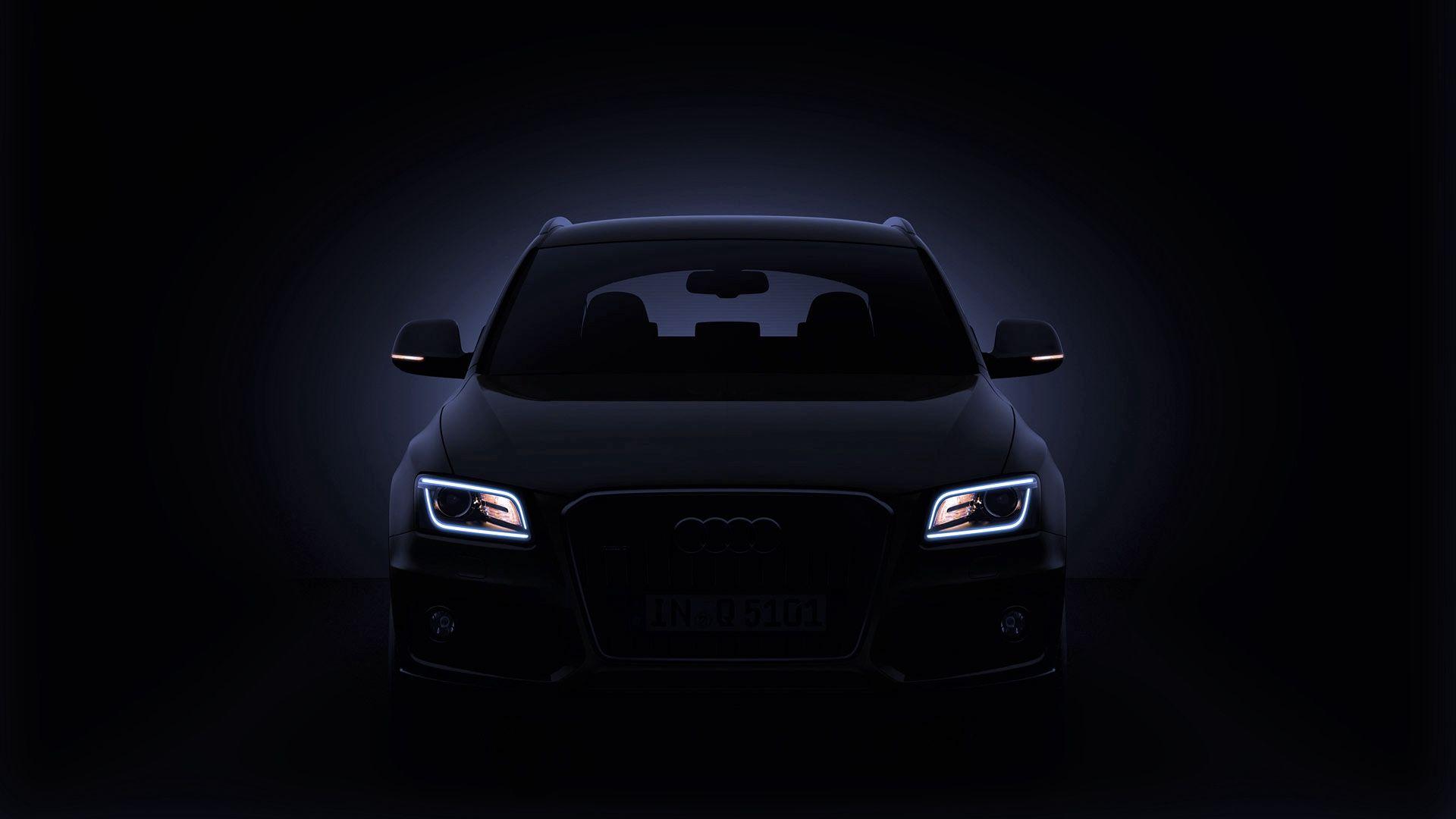Audi Q5 Black Front View Wallpaper