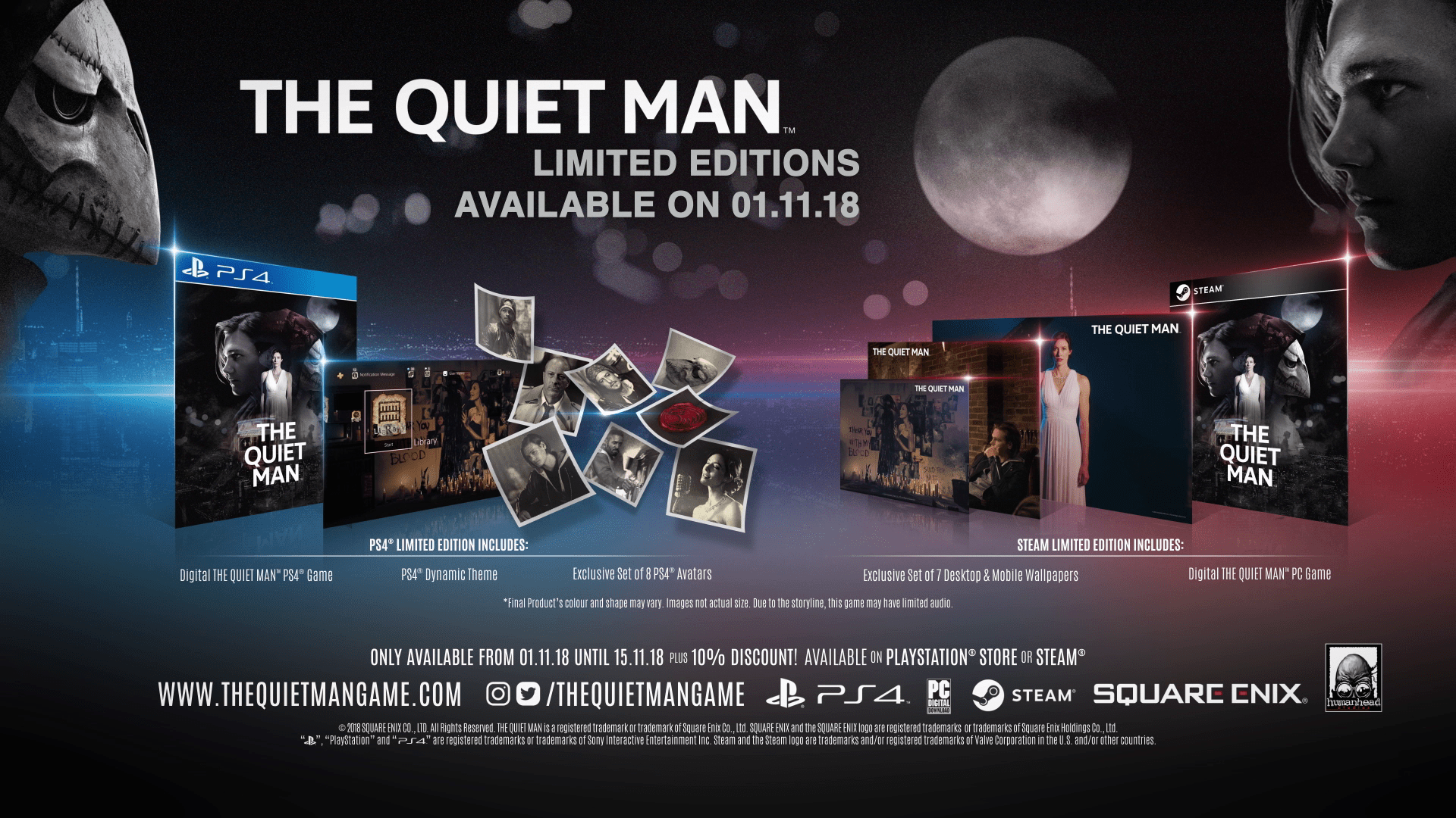 THE QUIET MAN, Éditions limitées disponibles dès le lancement !