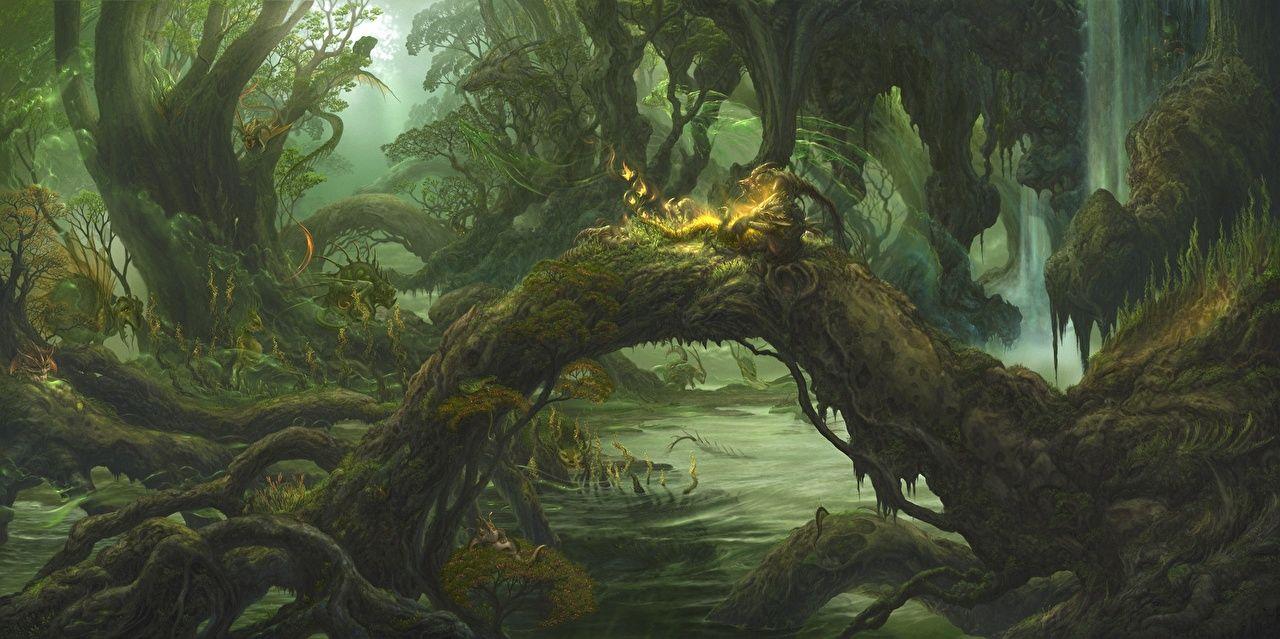 Wallpaper ucchiey kazamasa uchio Fantasy Forests Supernatural