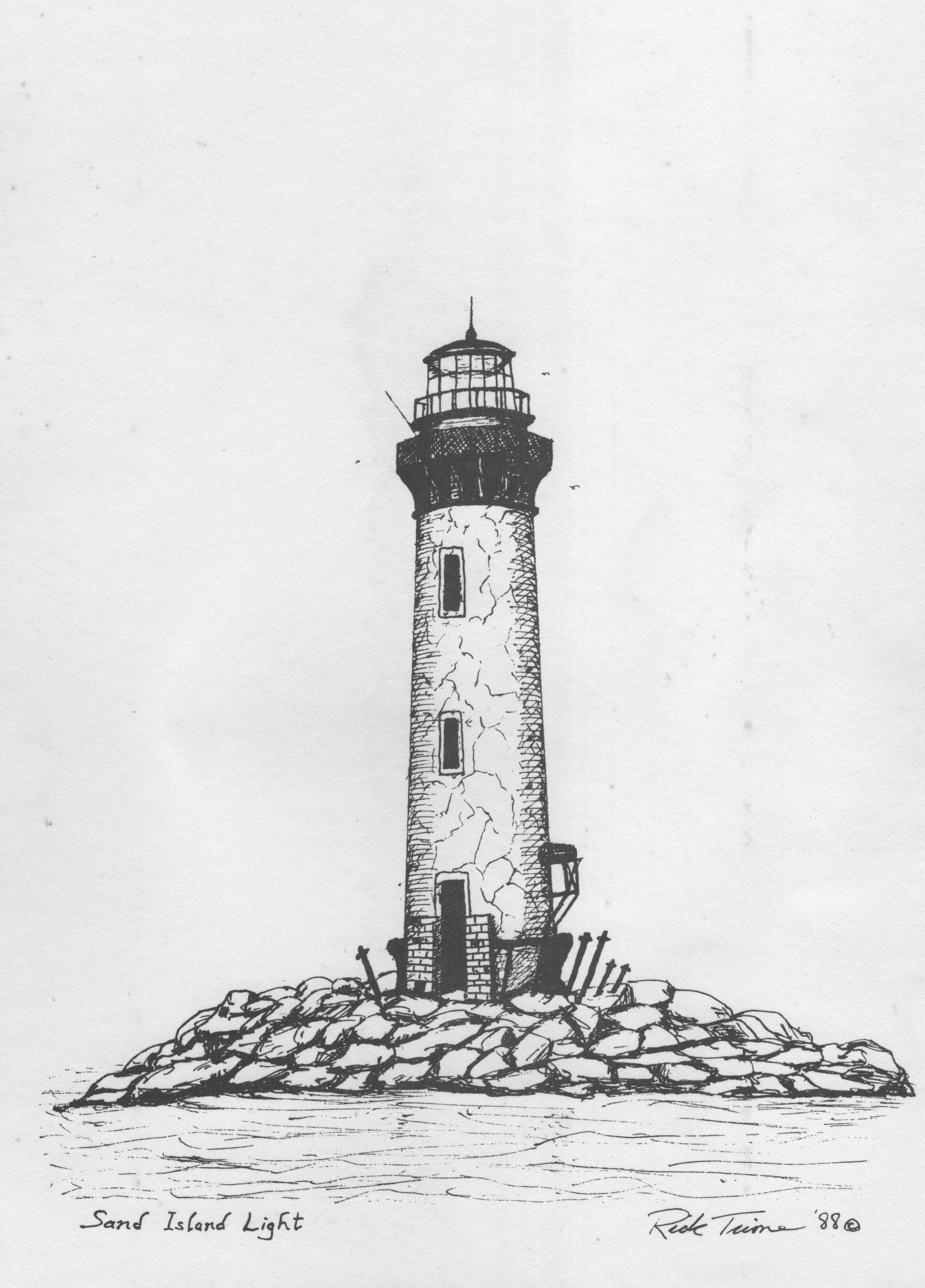 Lighthouse Drawing Wallpapers Wallpaper Cave