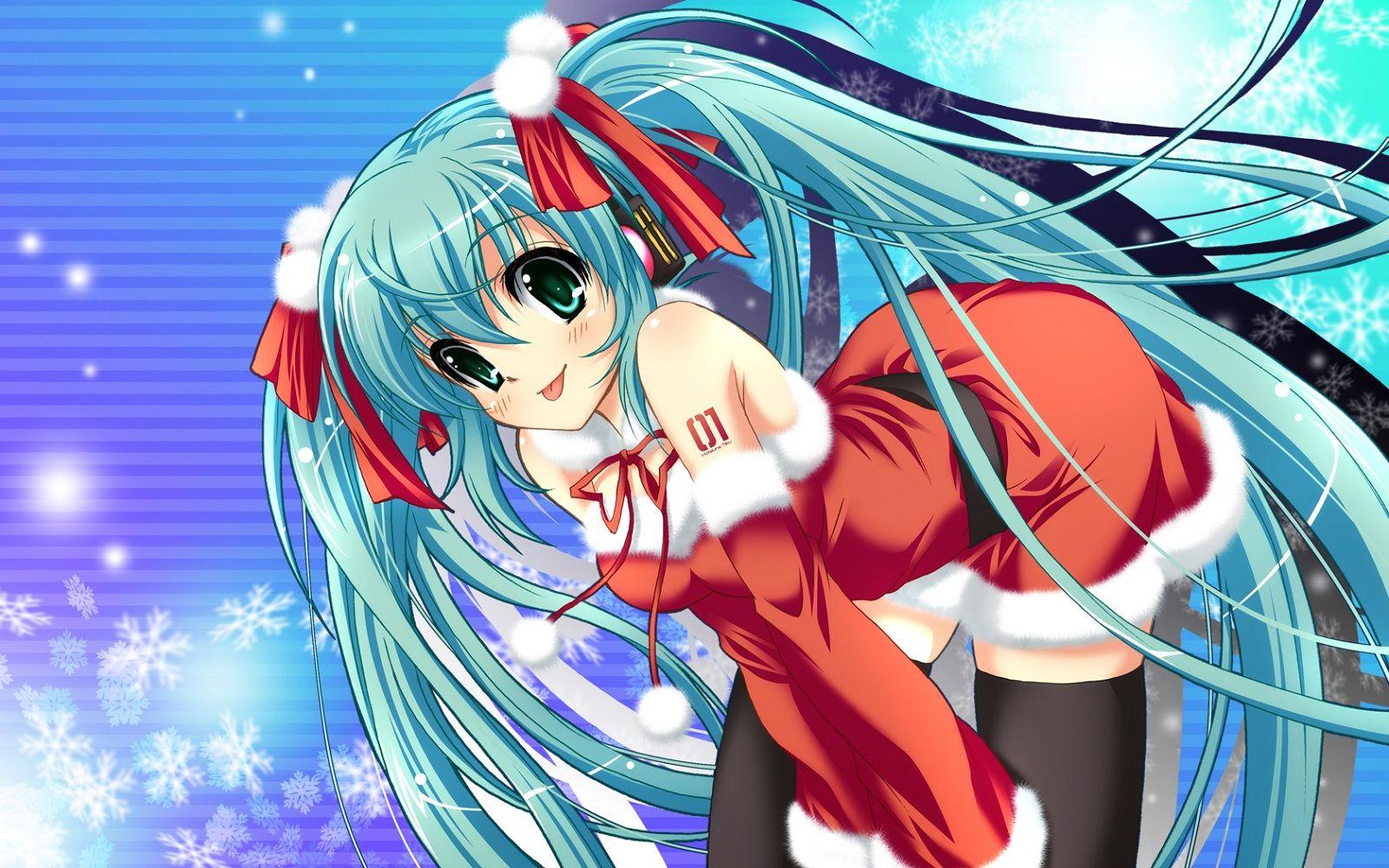 Anime Girl Christmas Wallpaper