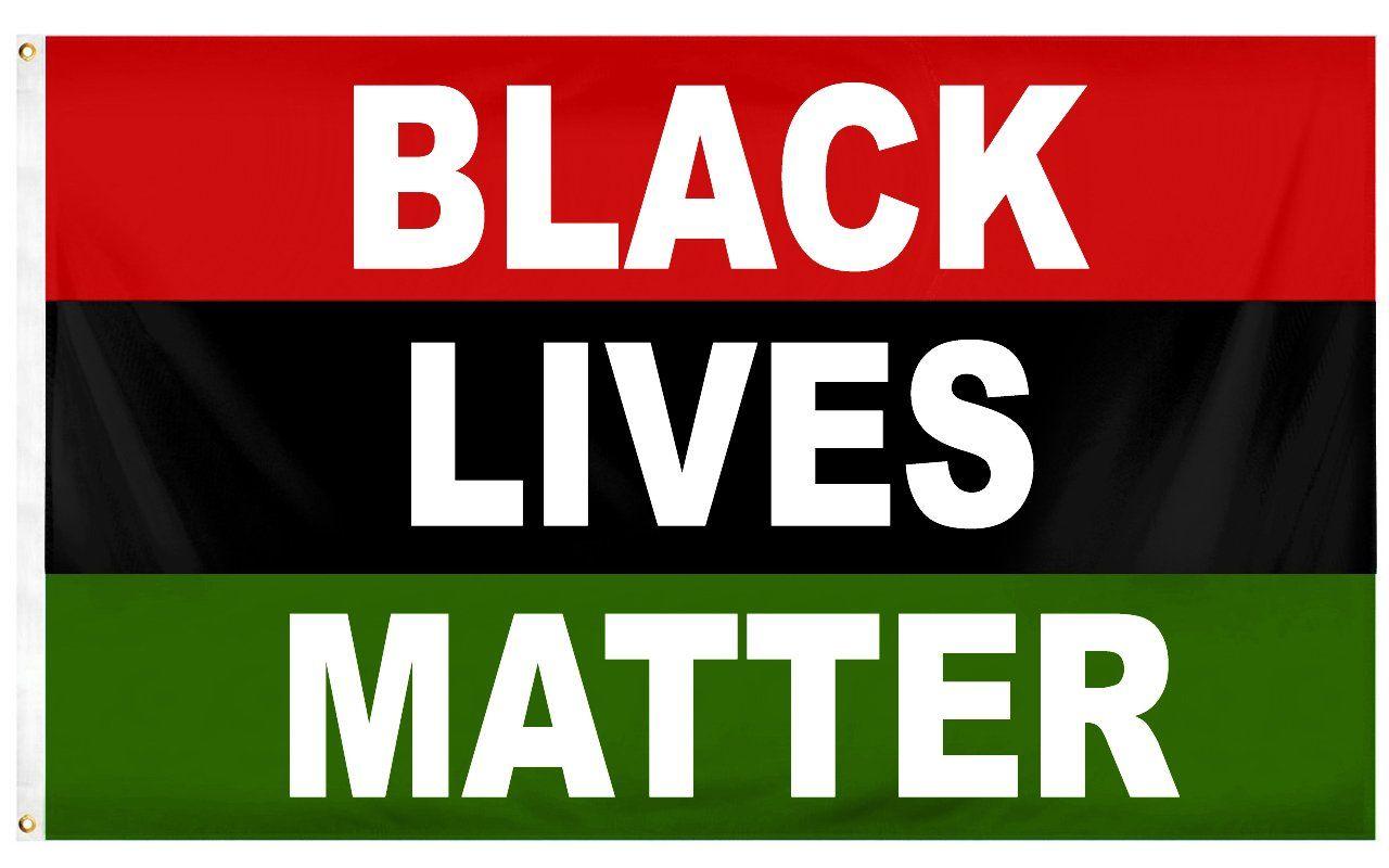 Black Lives Matter Flag 3x5 Feet Full African American Flag Colors