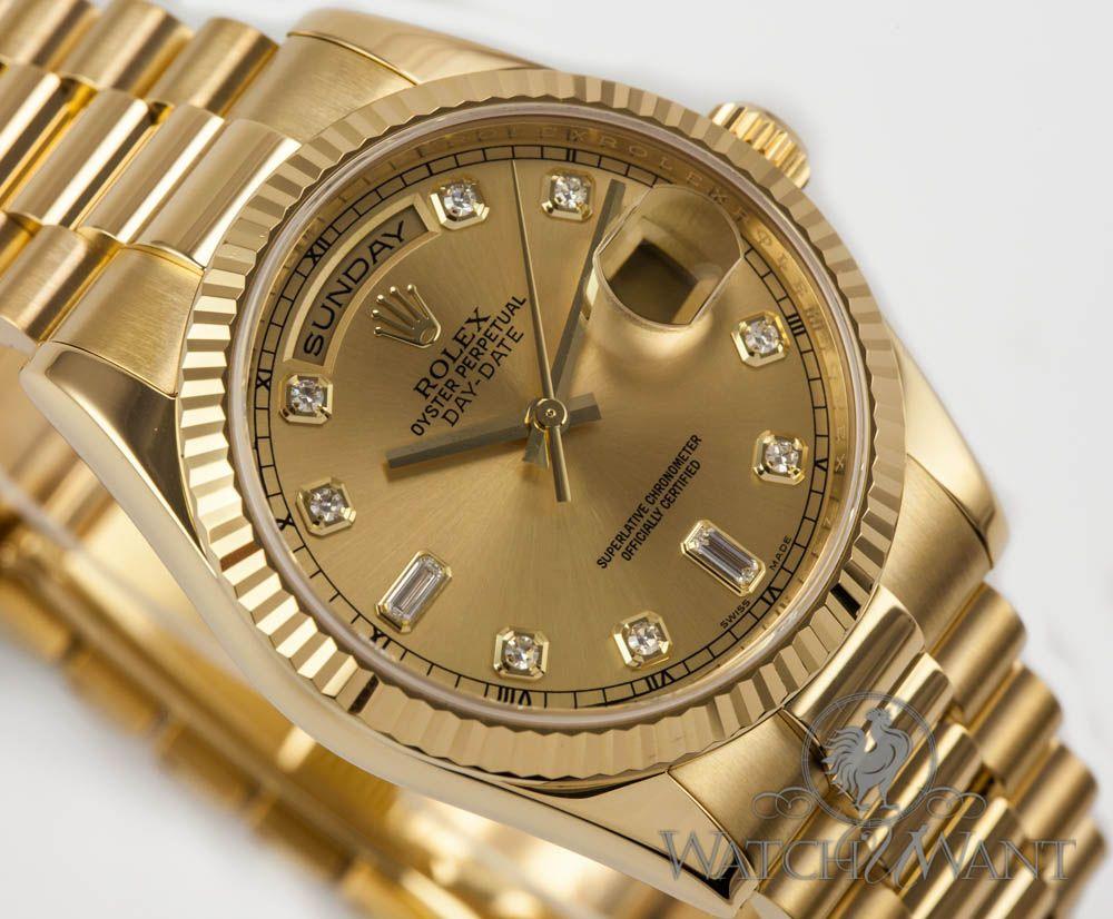 Gold Rolex Day Date Watch