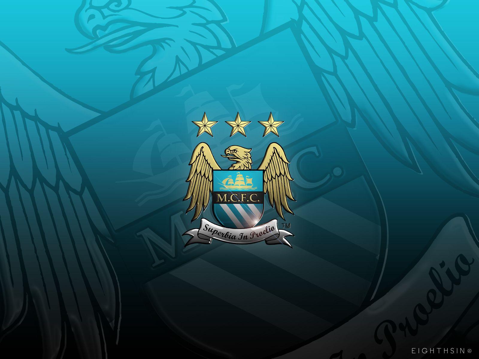 Manchester City Logo Desktop Wallpaper