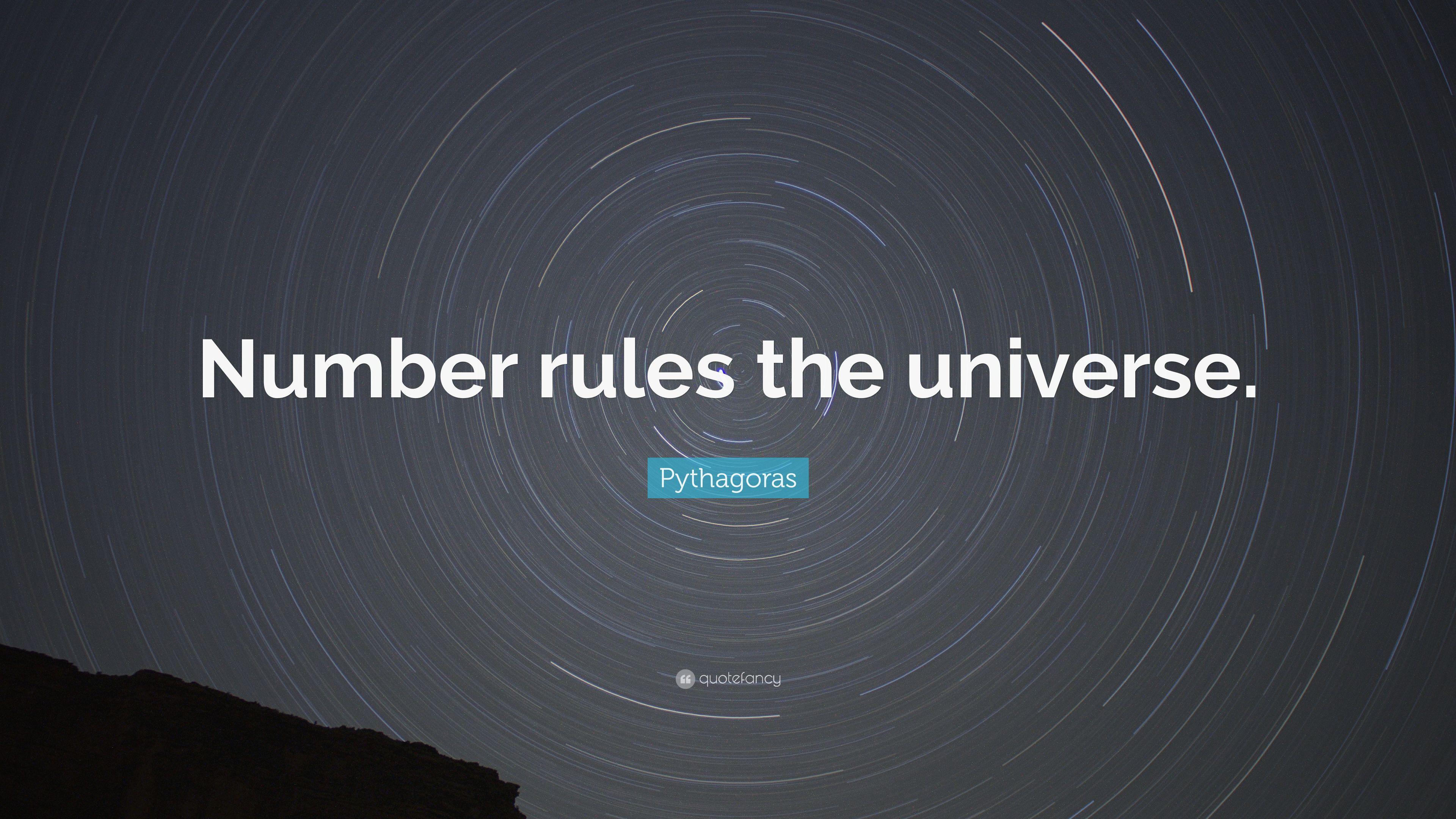 Pythagoras Quote: “Number rules the universe.” 12 wallpaper