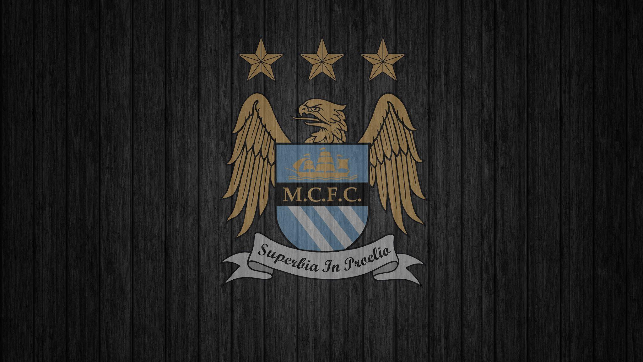 Manchester City Logo 2048x1152 Resolution HD 4k Wallpaper
