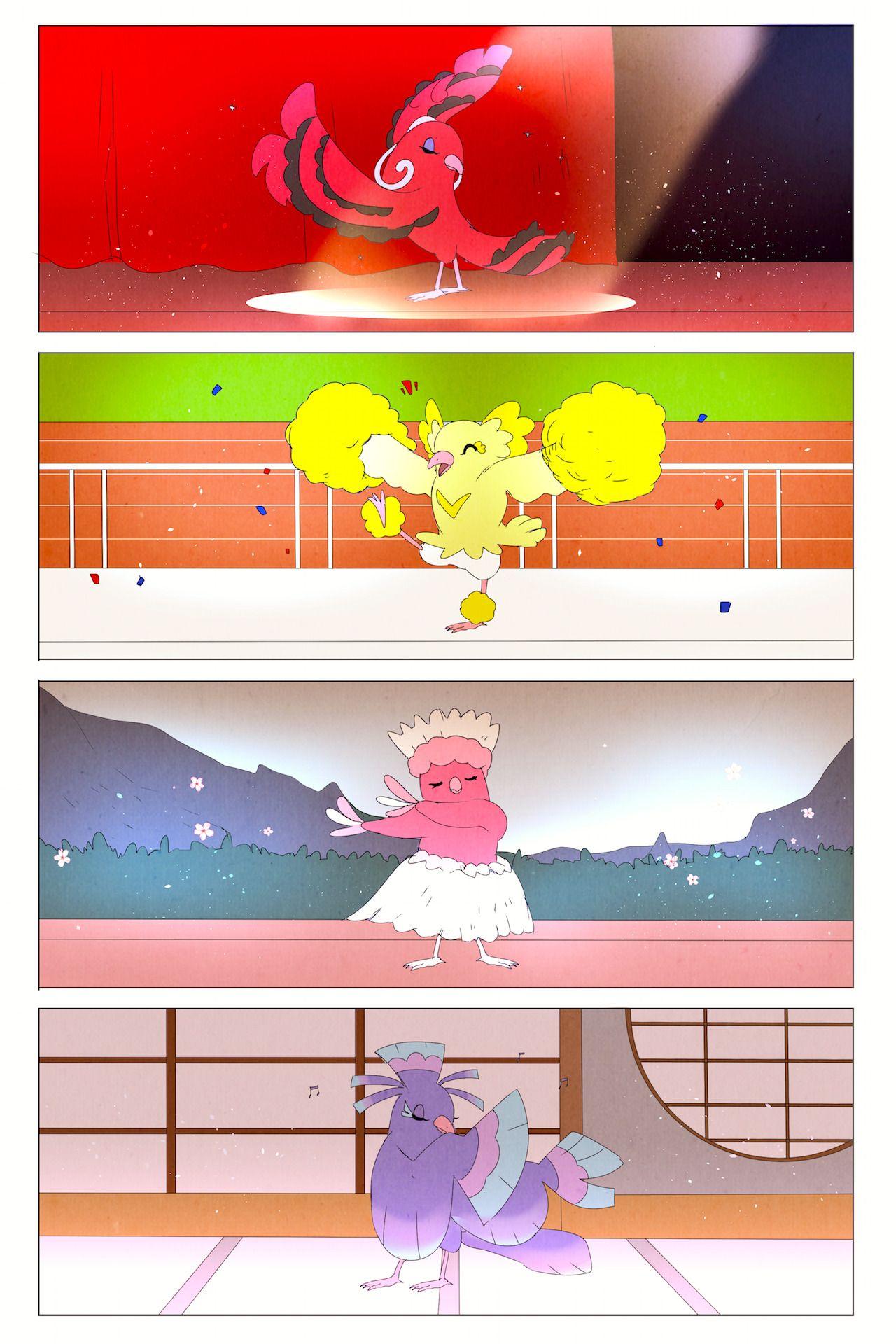 Oricorioémon Wallpaper Anime