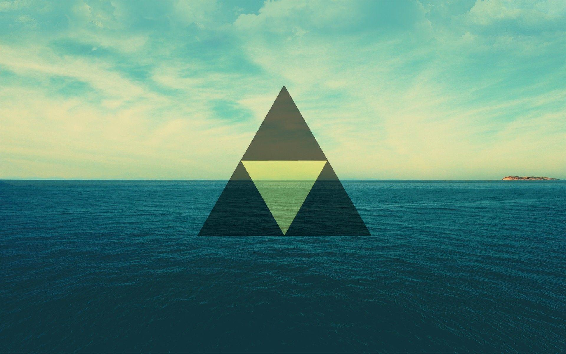 triangle landscape bermuda triangle the legend of zelda wallpaper