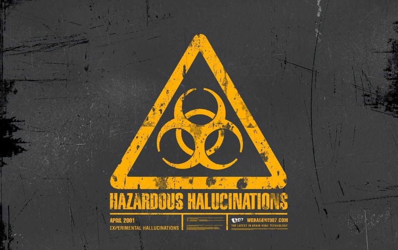 Hazardous wallpaper. Hazardous