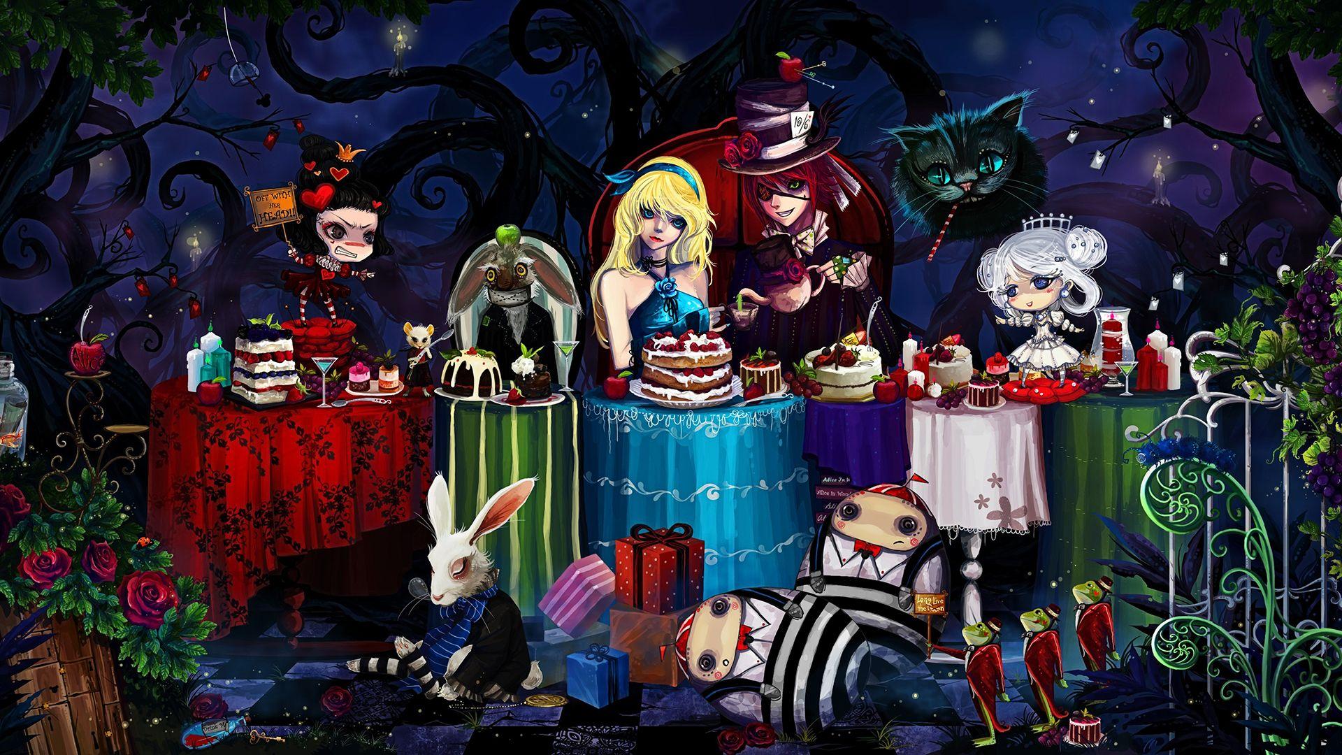 Alice in Wonderland Anime Wallpaper for iPad mini 3