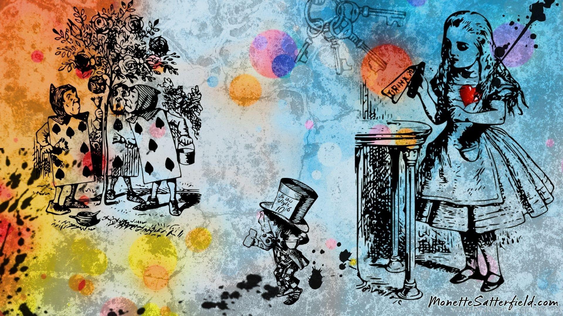 Alice In Wonderland Art Wallpaper Desktop Background