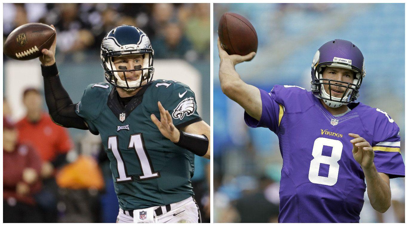 Philadelphia Eagles' Carson Wentz vs. Minnesota Vikings' Sam