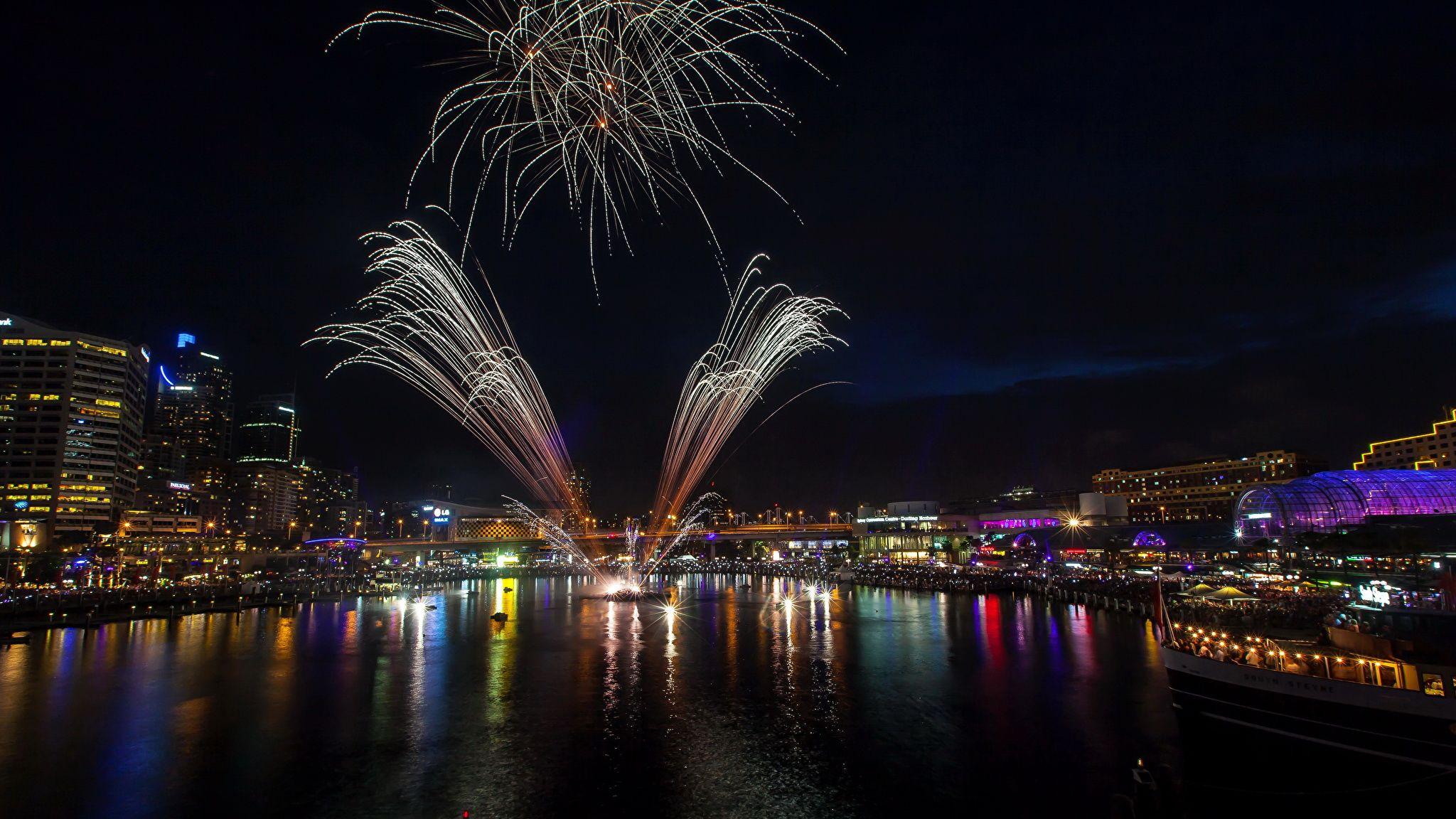 image Sydney Fireworks Australia Day Firework Night 2048x1152