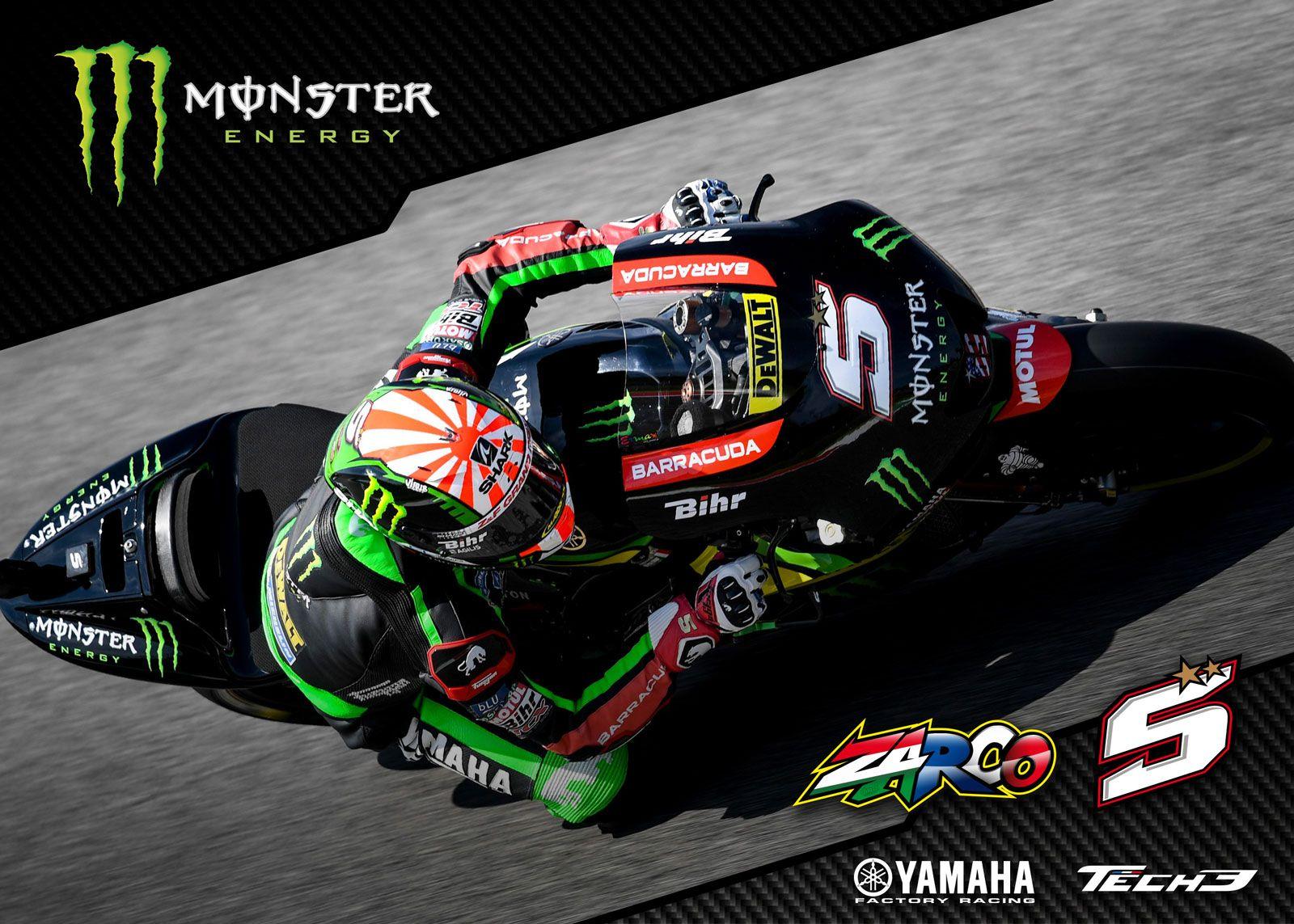 Wallpaper Monster Yamaha Tech3 Johann Zarco