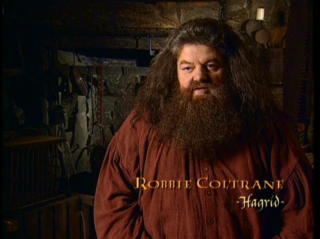 Robbie Coltrane (Rubeus Hagrid) CoS. Harry