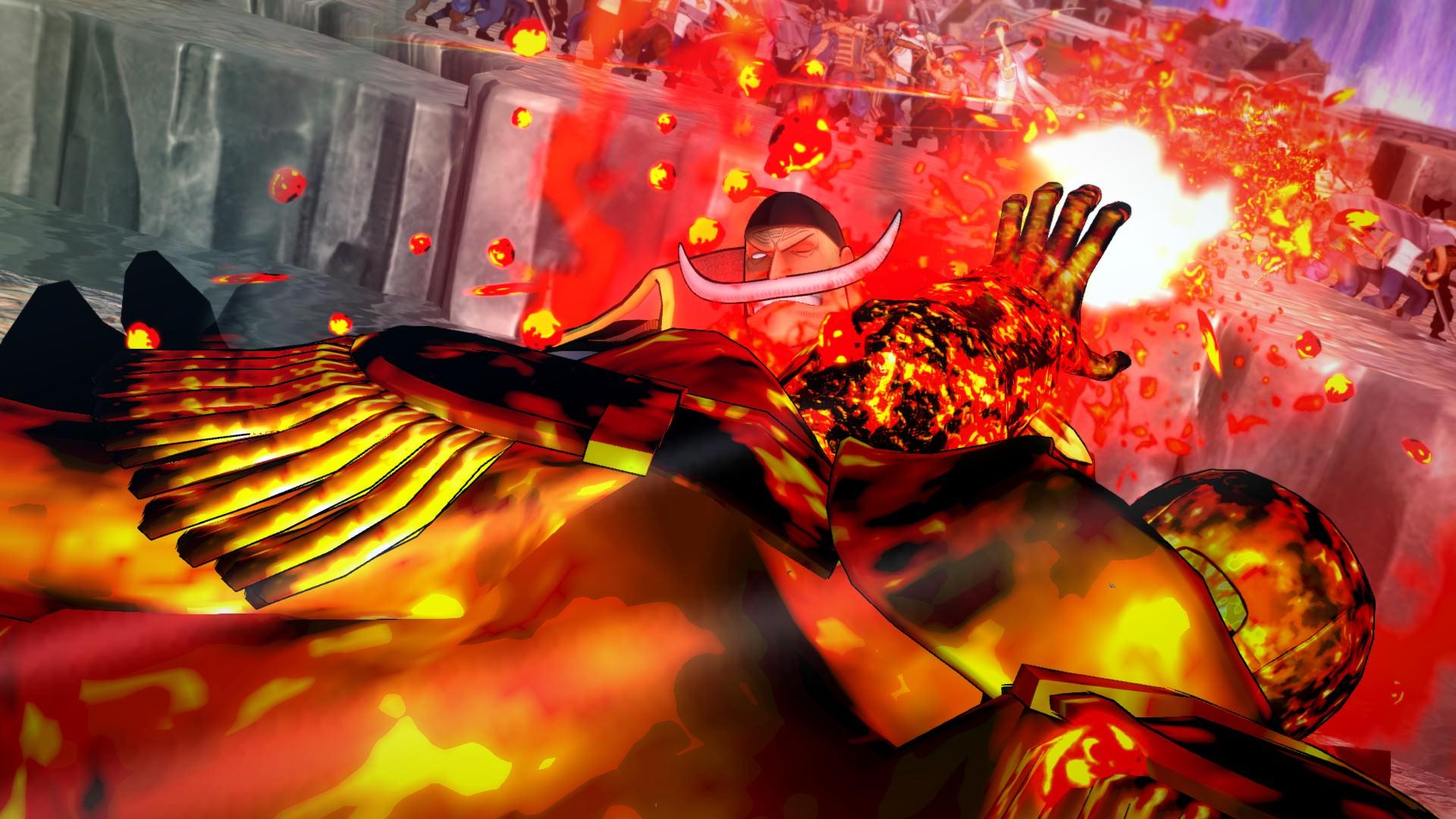 One Piece Burning Blood Marineford Screenshots 4 Akainu Barba Branca