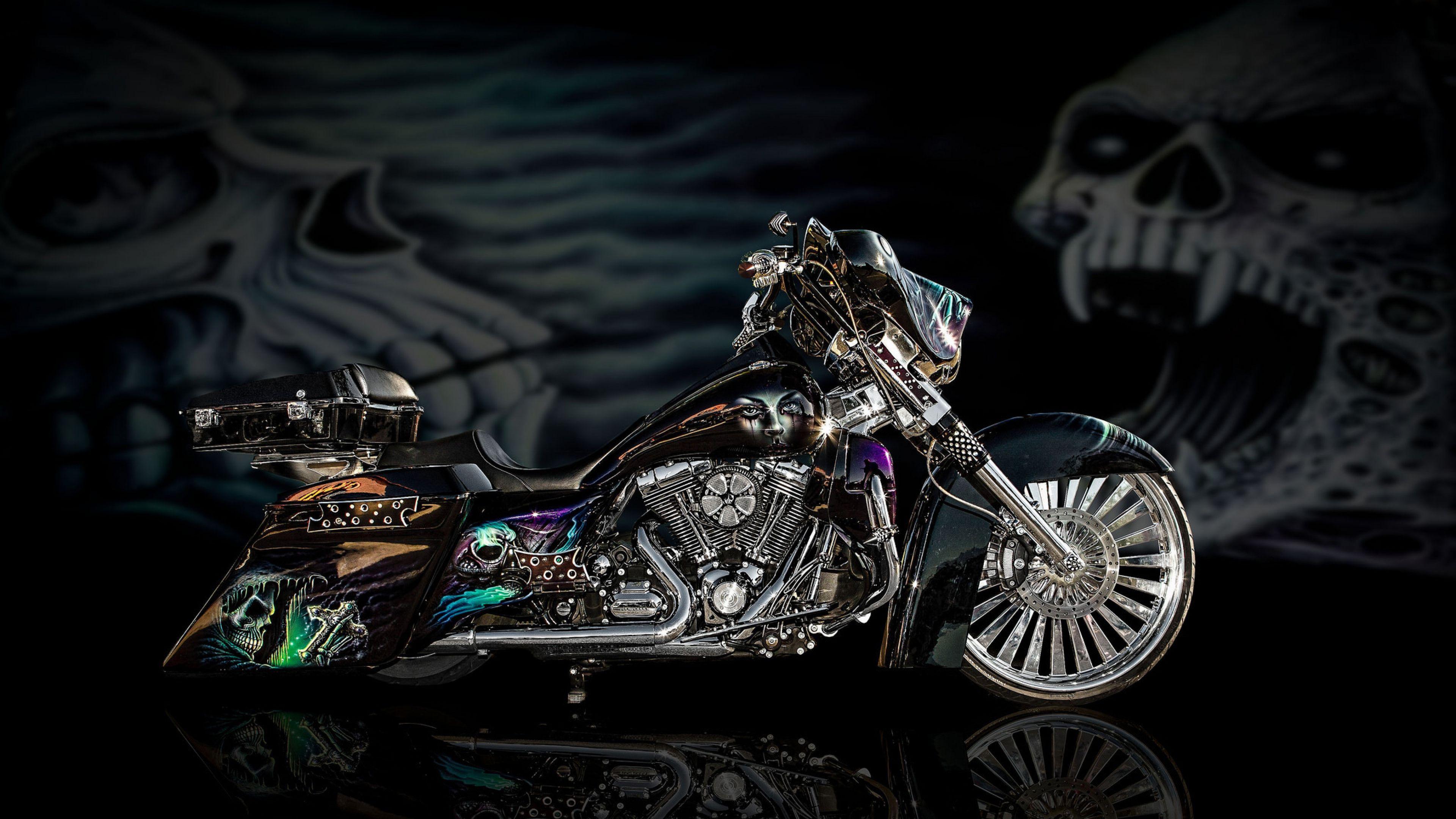 Ghost Design Chopper, HD Bikes, 4k Wallpaper, Image, Background